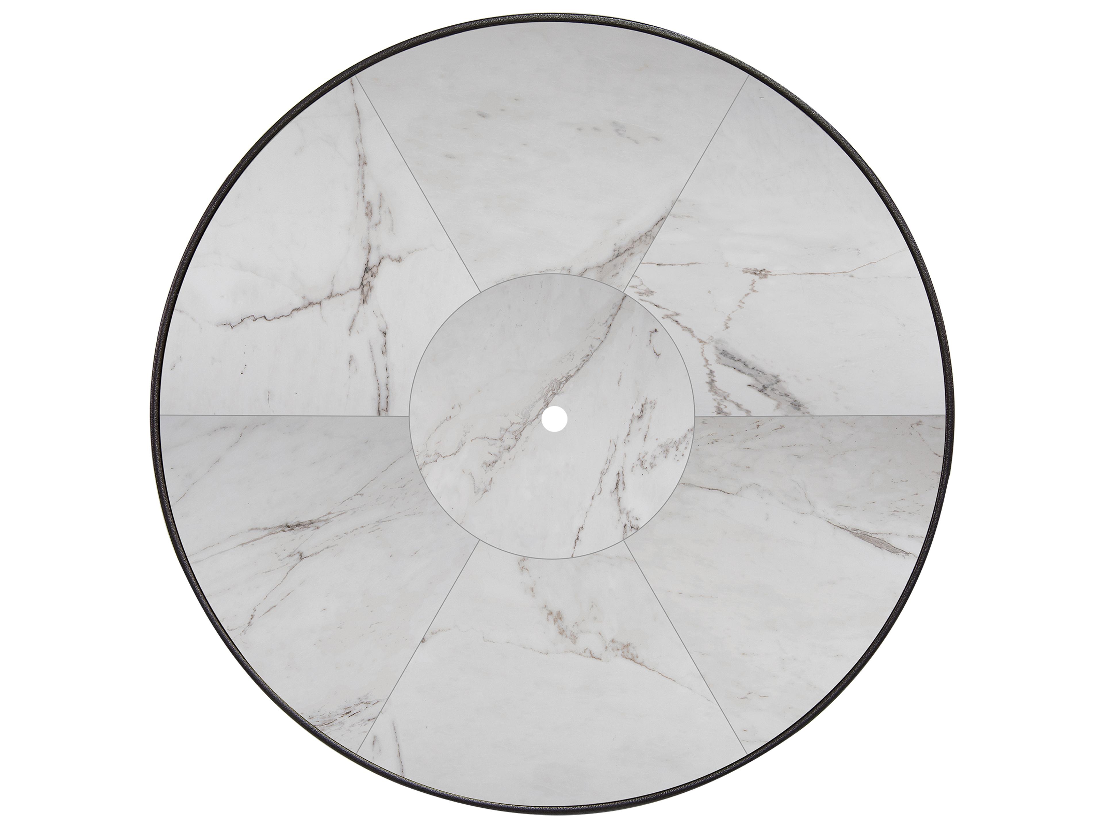 Fresco Porcelain Round Table Top with Umbrella Hole