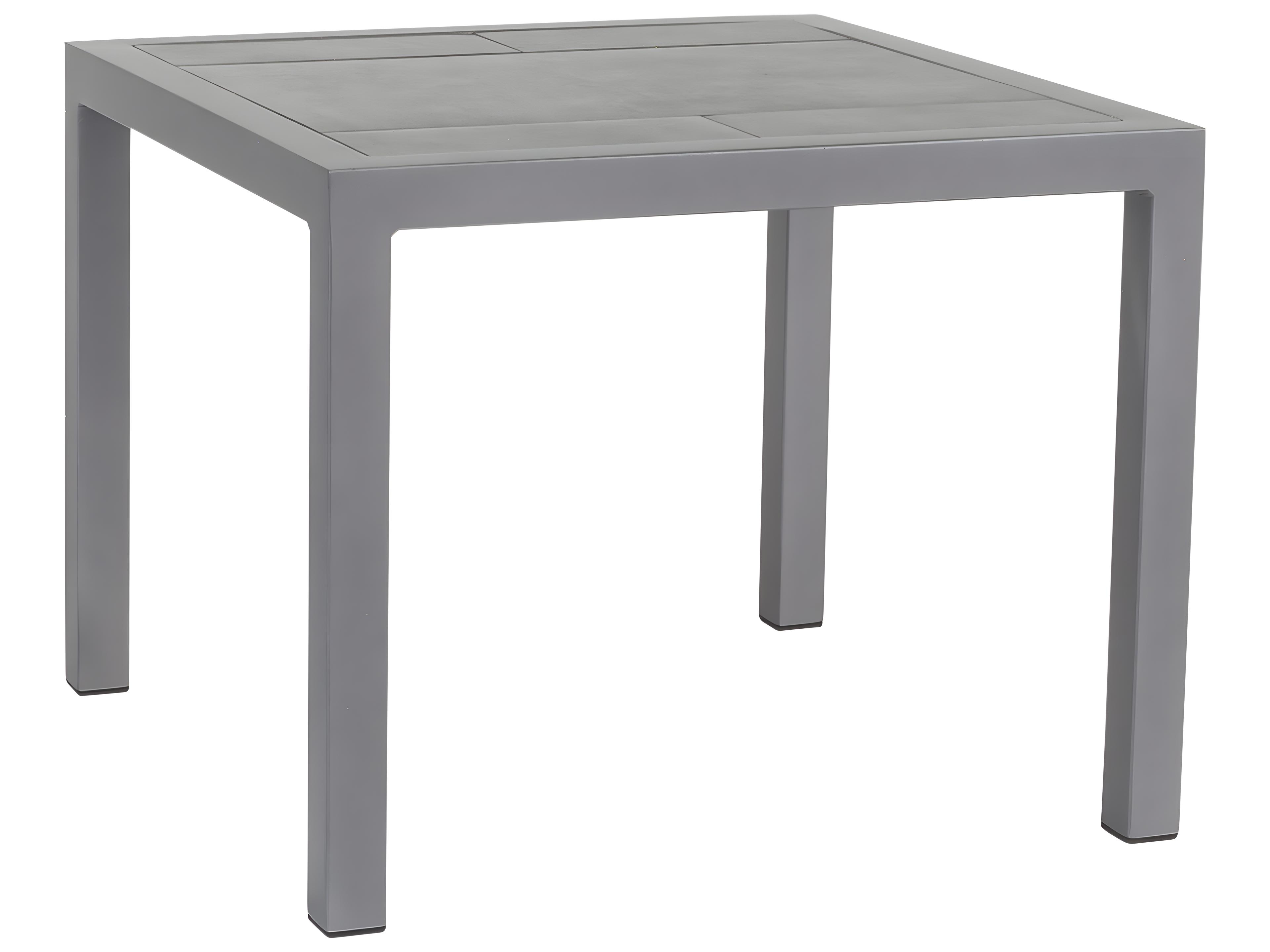 Quadra Wrought Iron Square Outdoor Patio Side Table