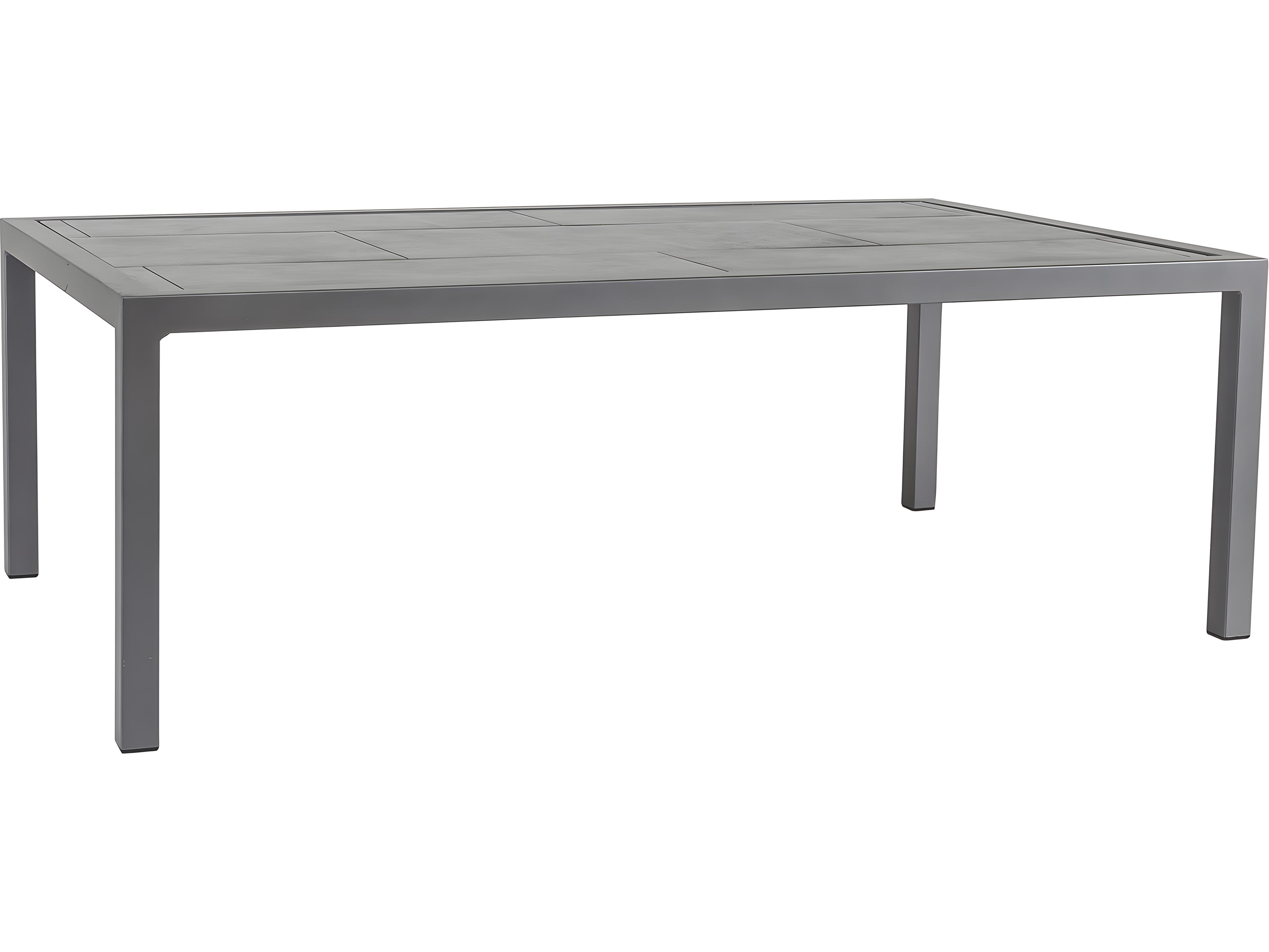 Quadra Wrought Iron Rectangular Patio Dining Table