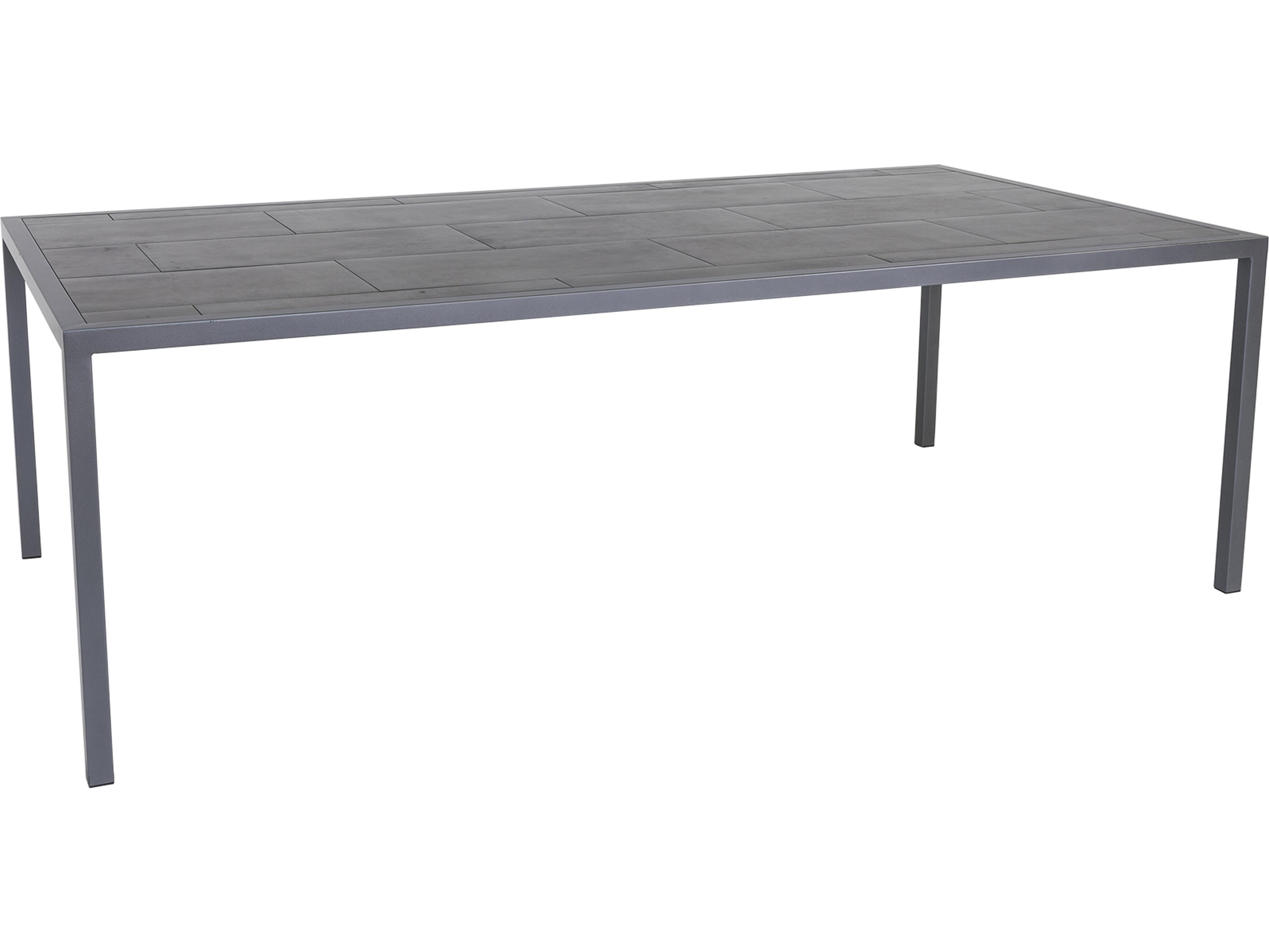 Quadra Tables Wrought Iron Rectangular Dining Table