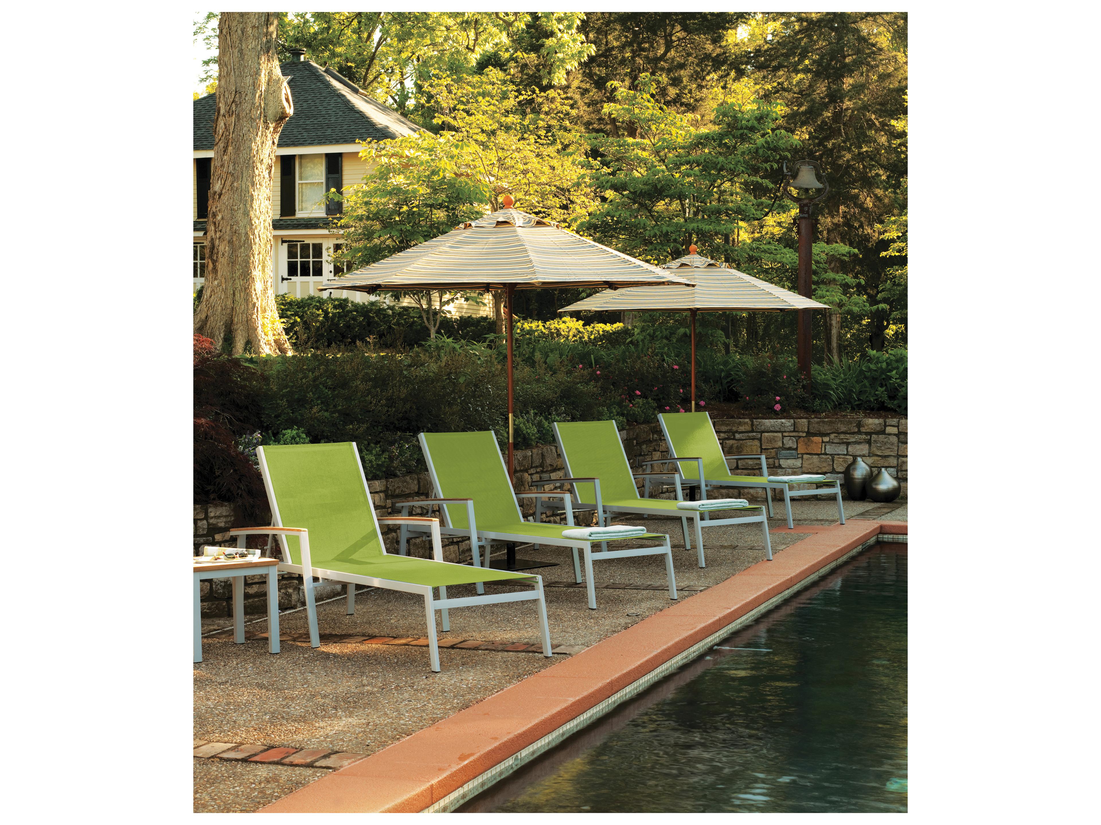 Travira Aluminum Flint 8 Piece Outdoor Lounge Set with Go Green Slings