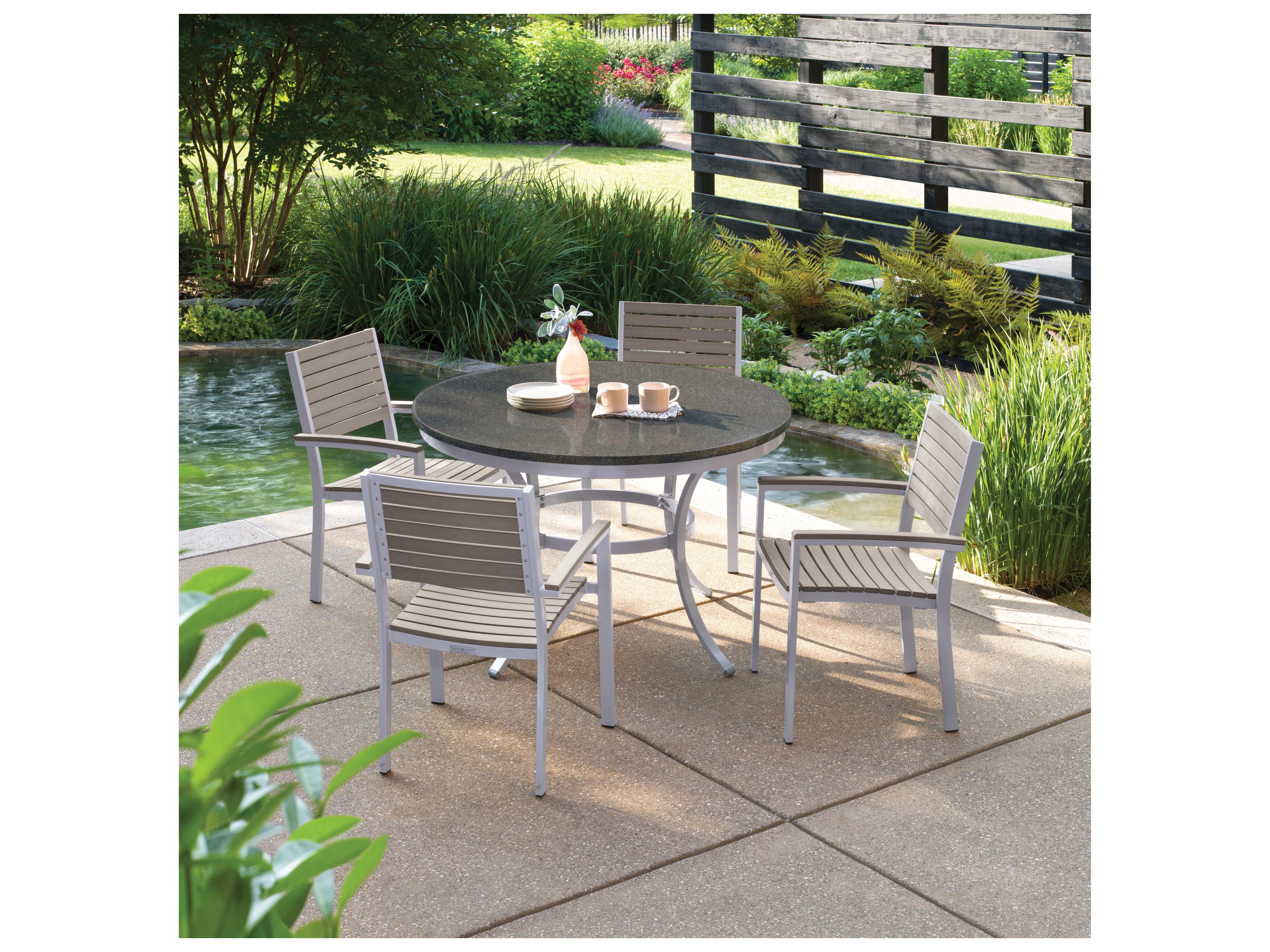 Travira Aluminum Flint 5 Piece Patio Dining Set