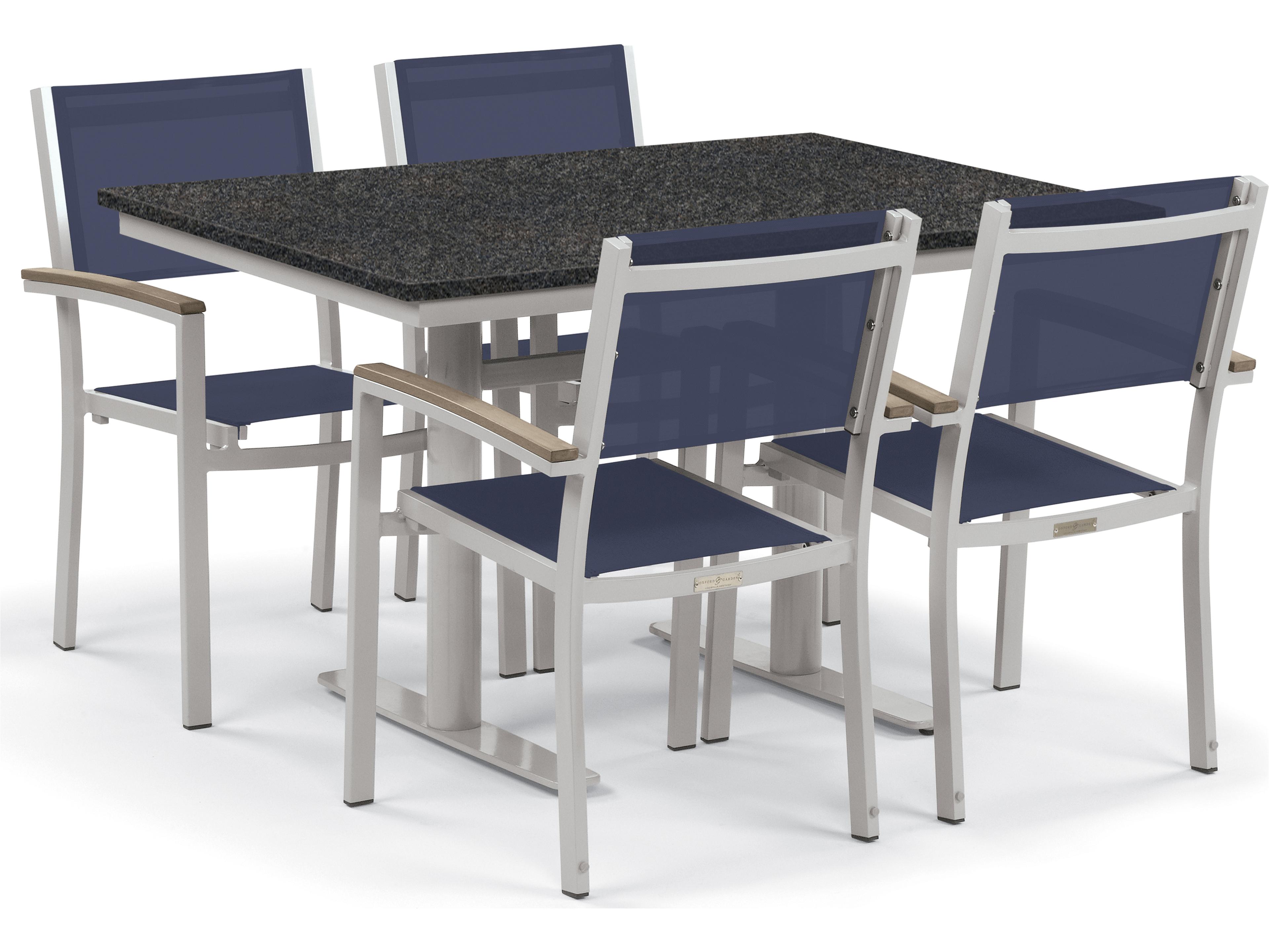Travira Aluminum Flint 5 Piece Bistro Set with Ink Pen Sling