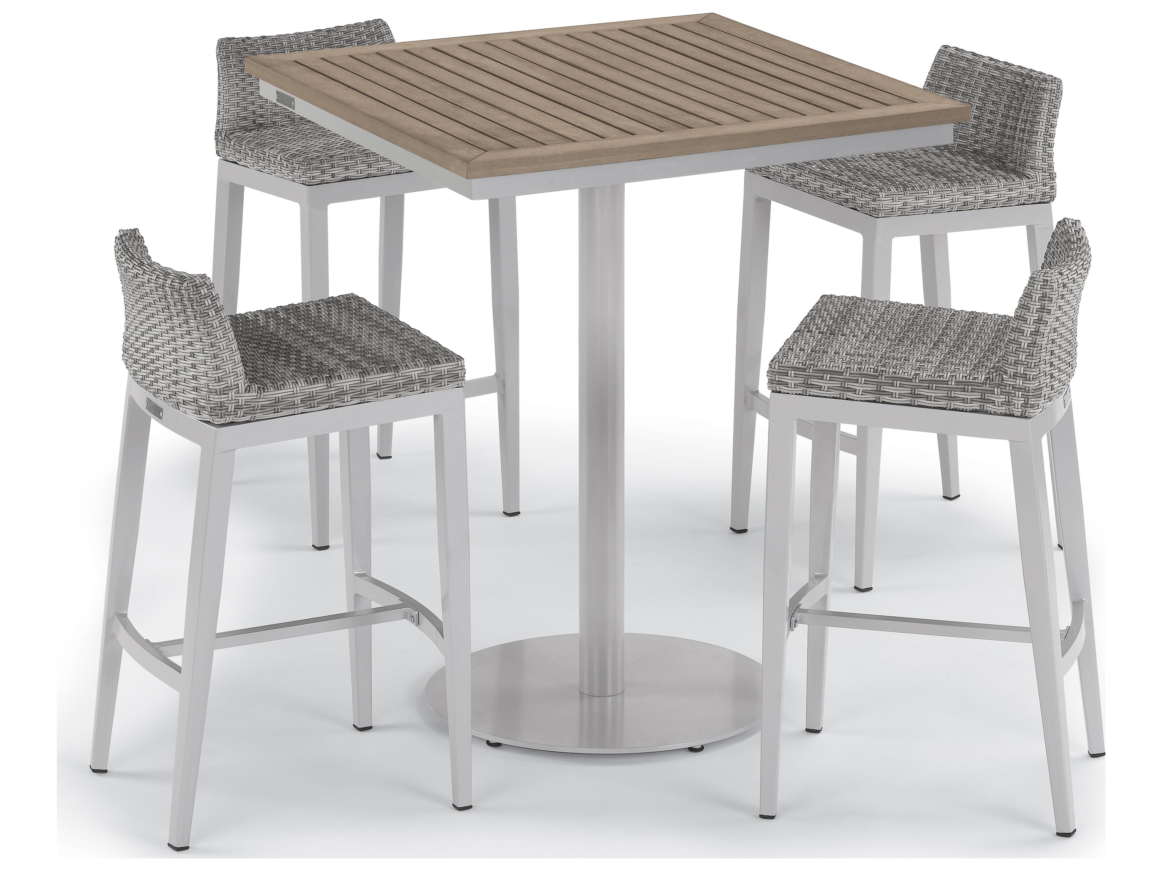 Travira Wicker 5 Piece Bar Set