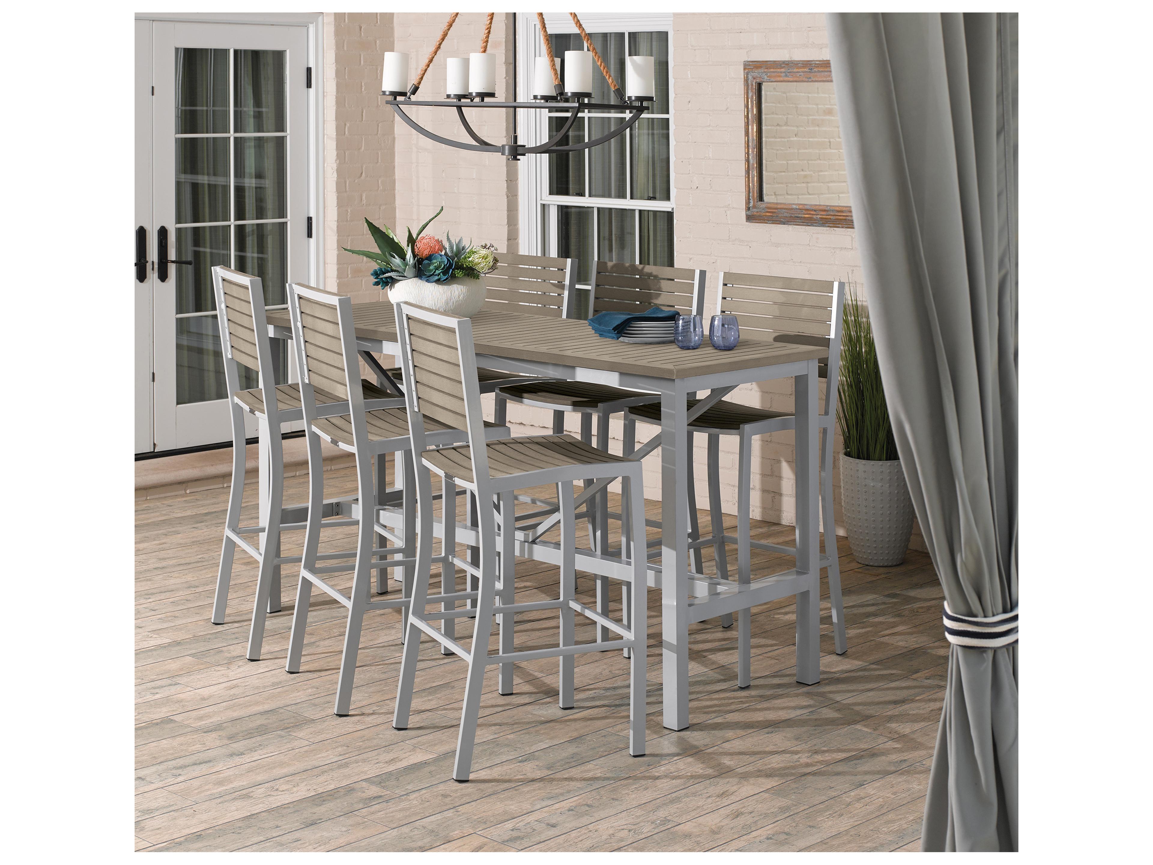 Oxford Garden Travira Aluminum Flint 7 Piece Bar Set