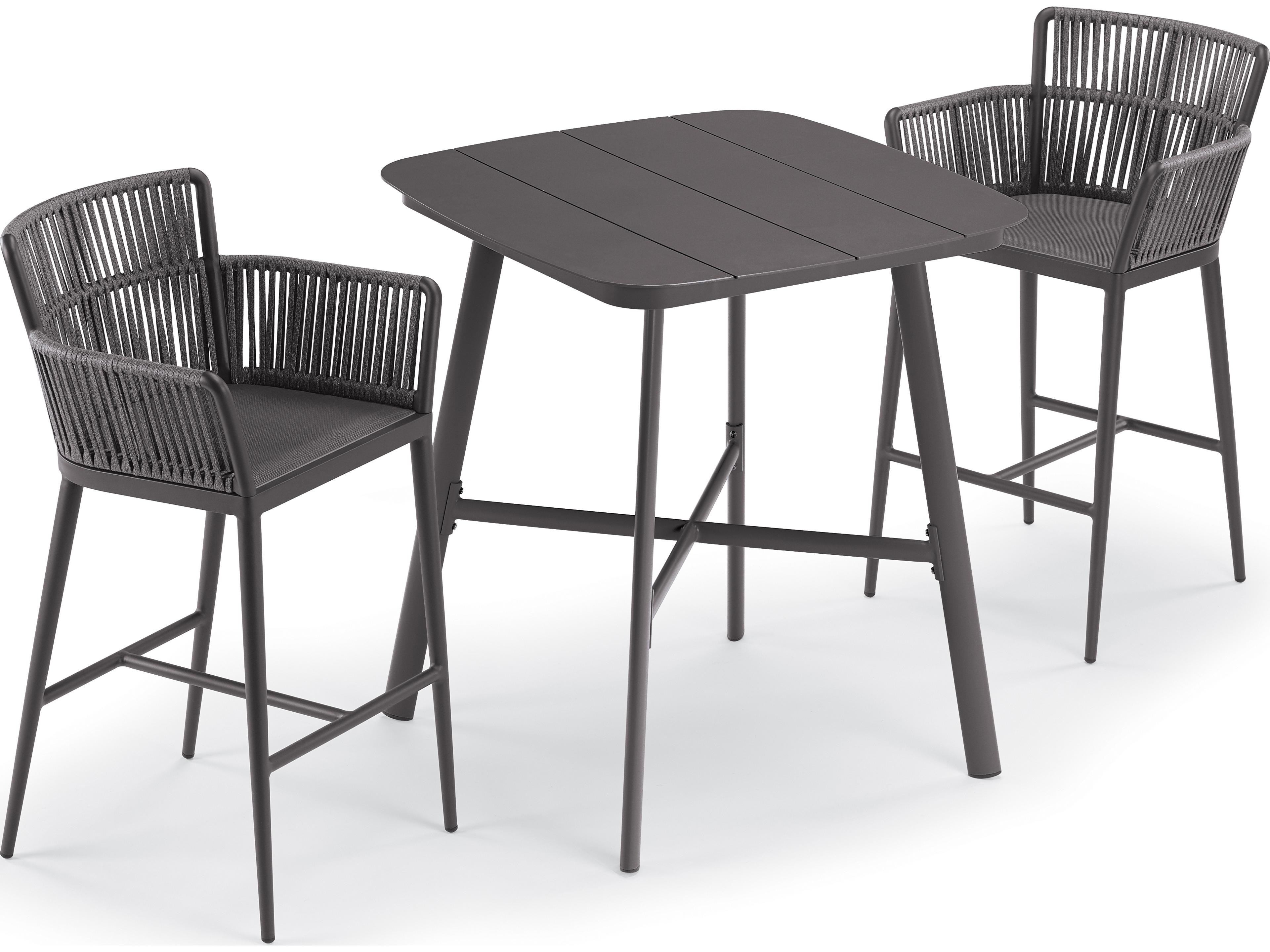 Nette Aluminum Carbon 3 Piece Bar Set