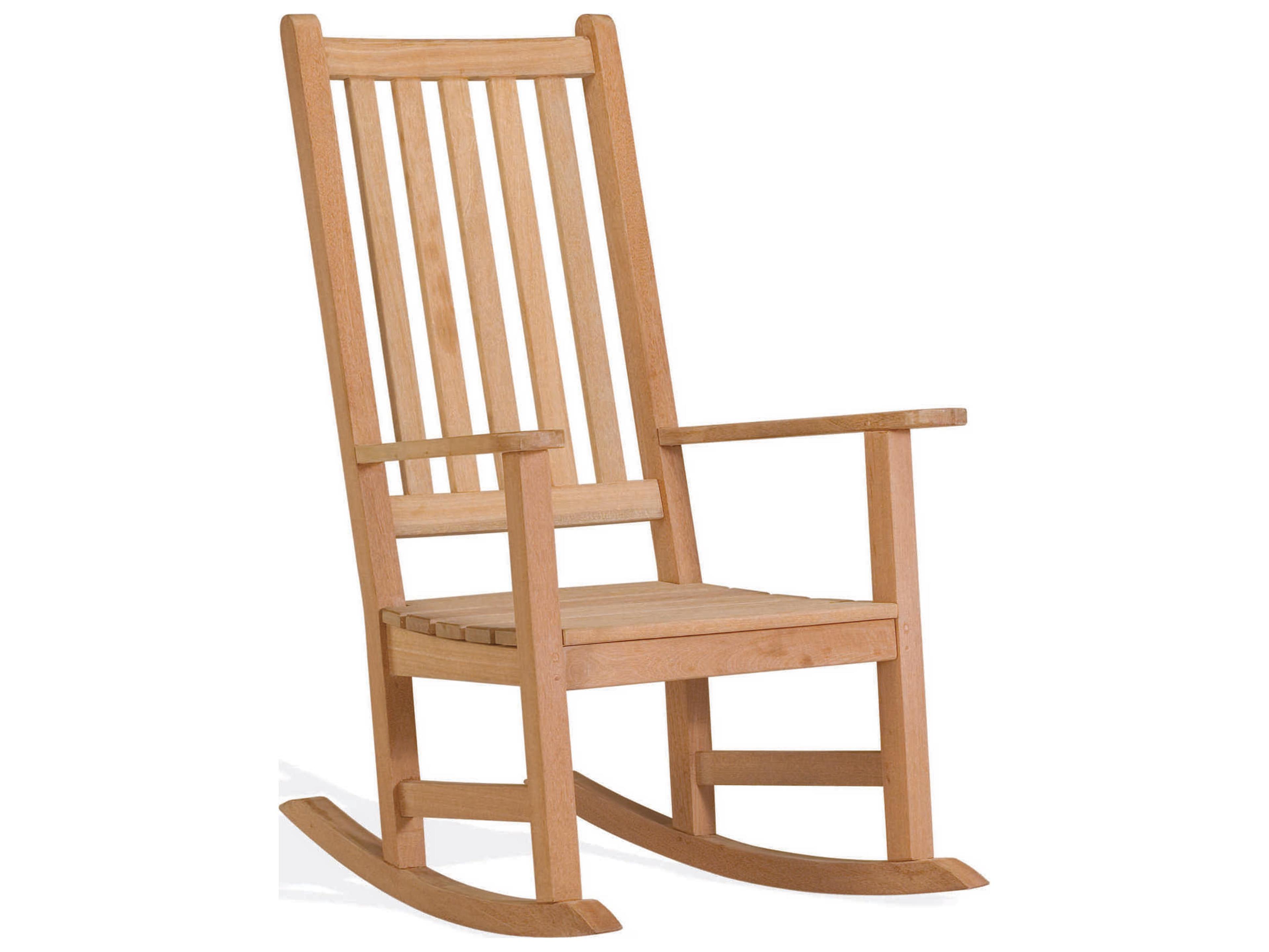Classic Teak Natural Rocker Patio Lounge Chair