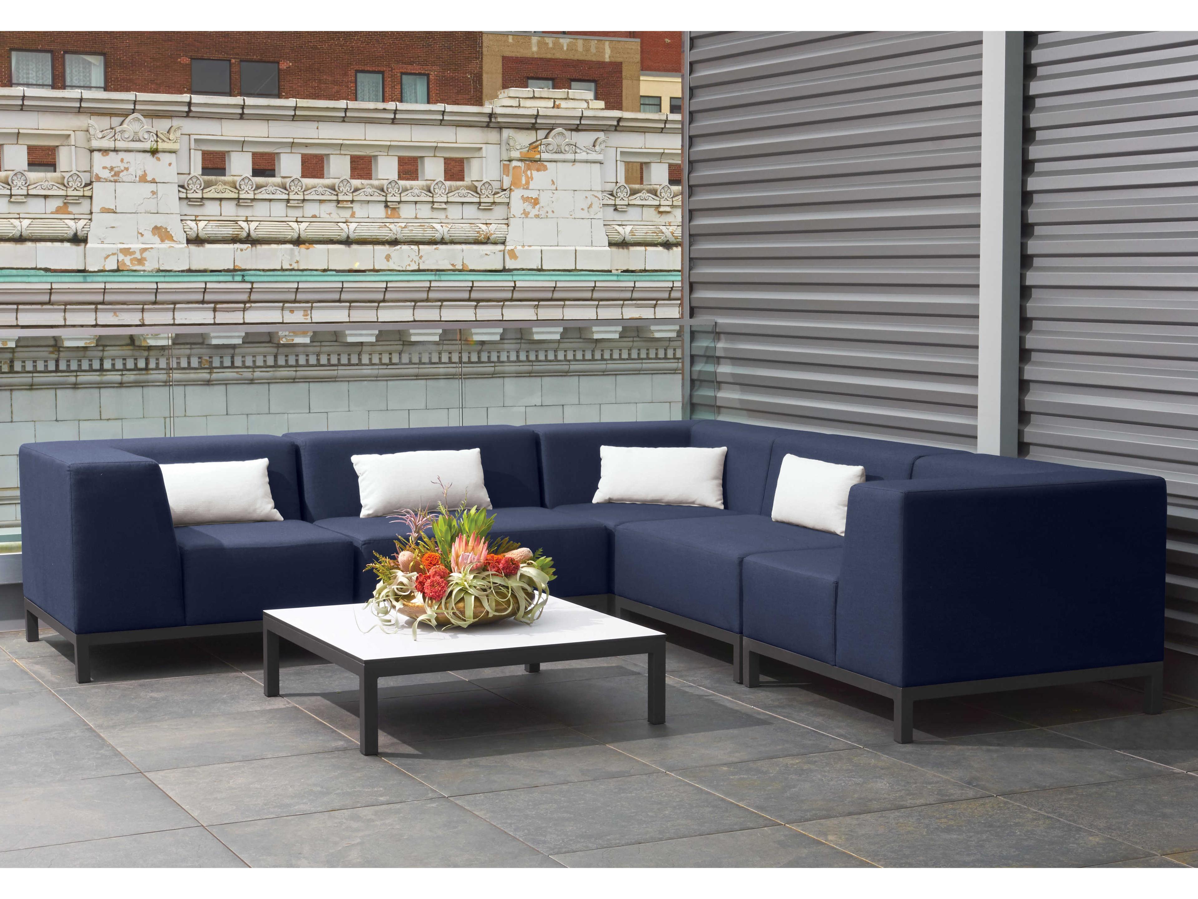 Oxford Garden Koral Modular Aluminum Cushion Lounge Chair