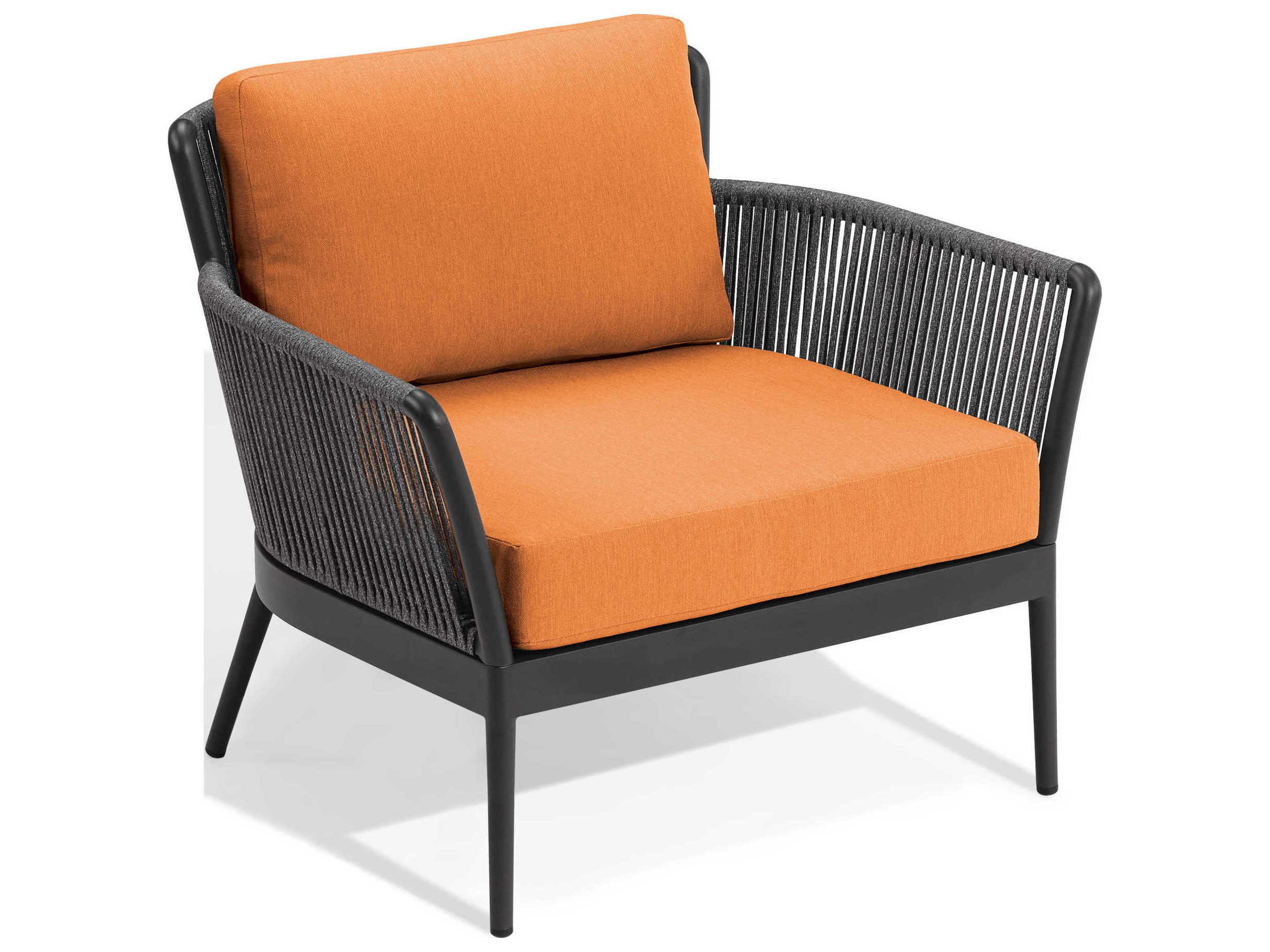 Nette Aluminum Tangerine Cushion Lounge Chair