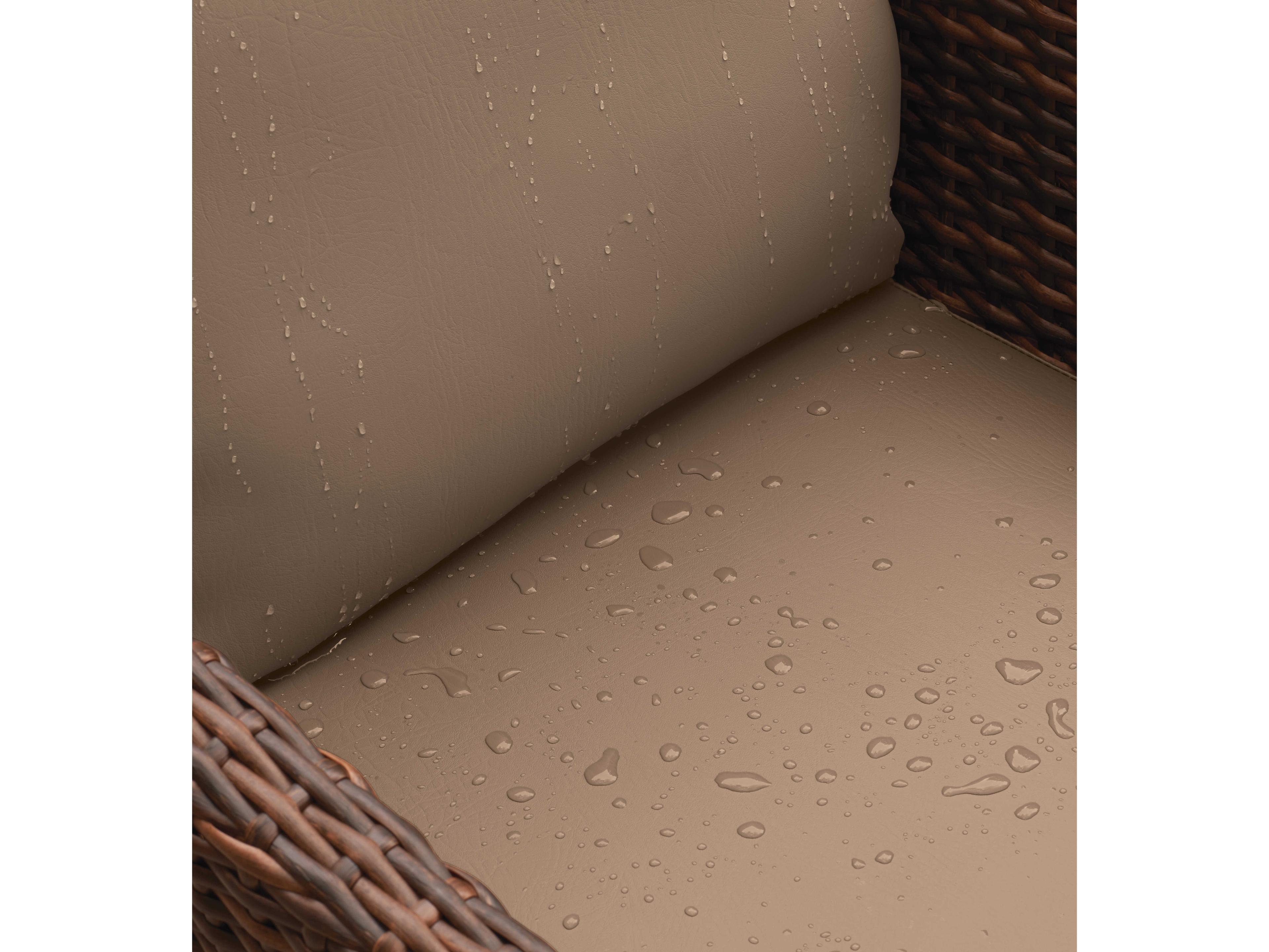 Oxford Garden Salino Carbon Sable Truffle Aluminum Cushion Sofa