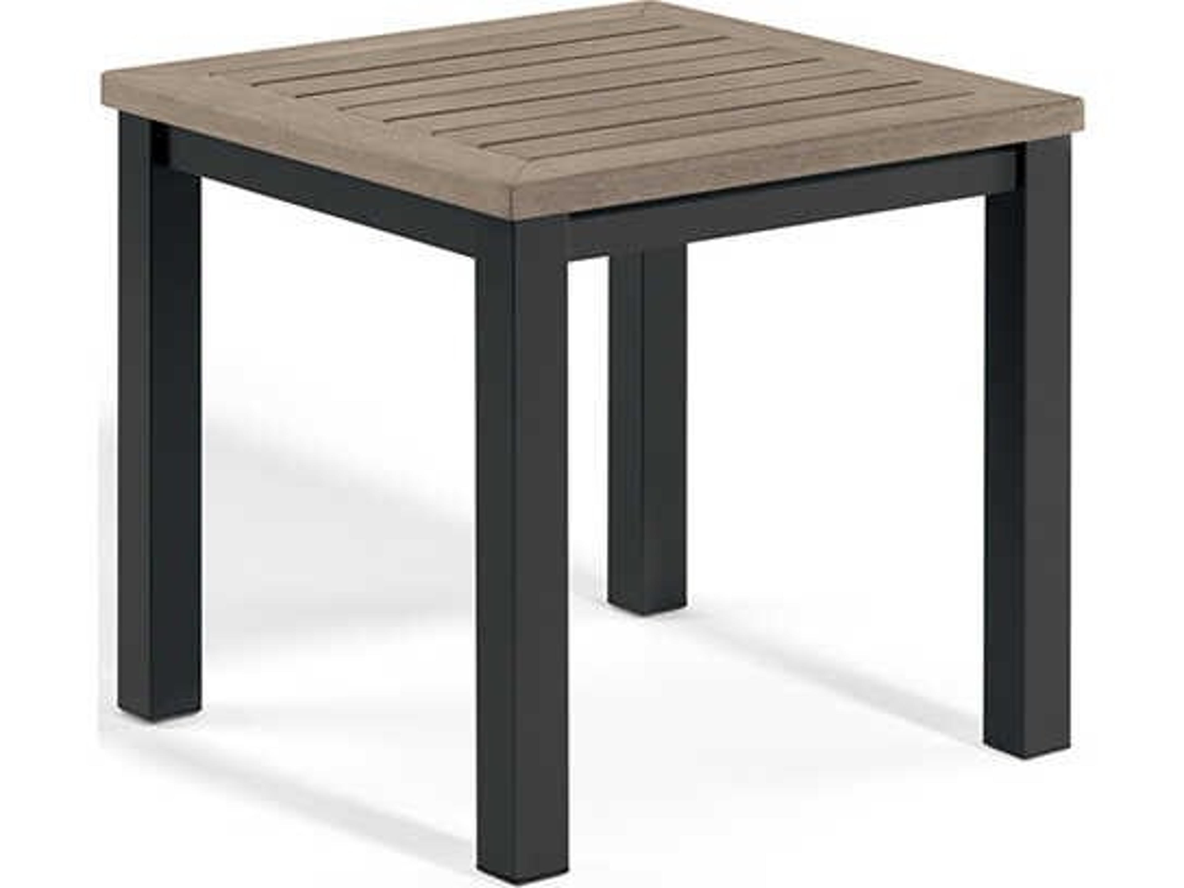 Oxford Garden Travira Aluminum Square End Table