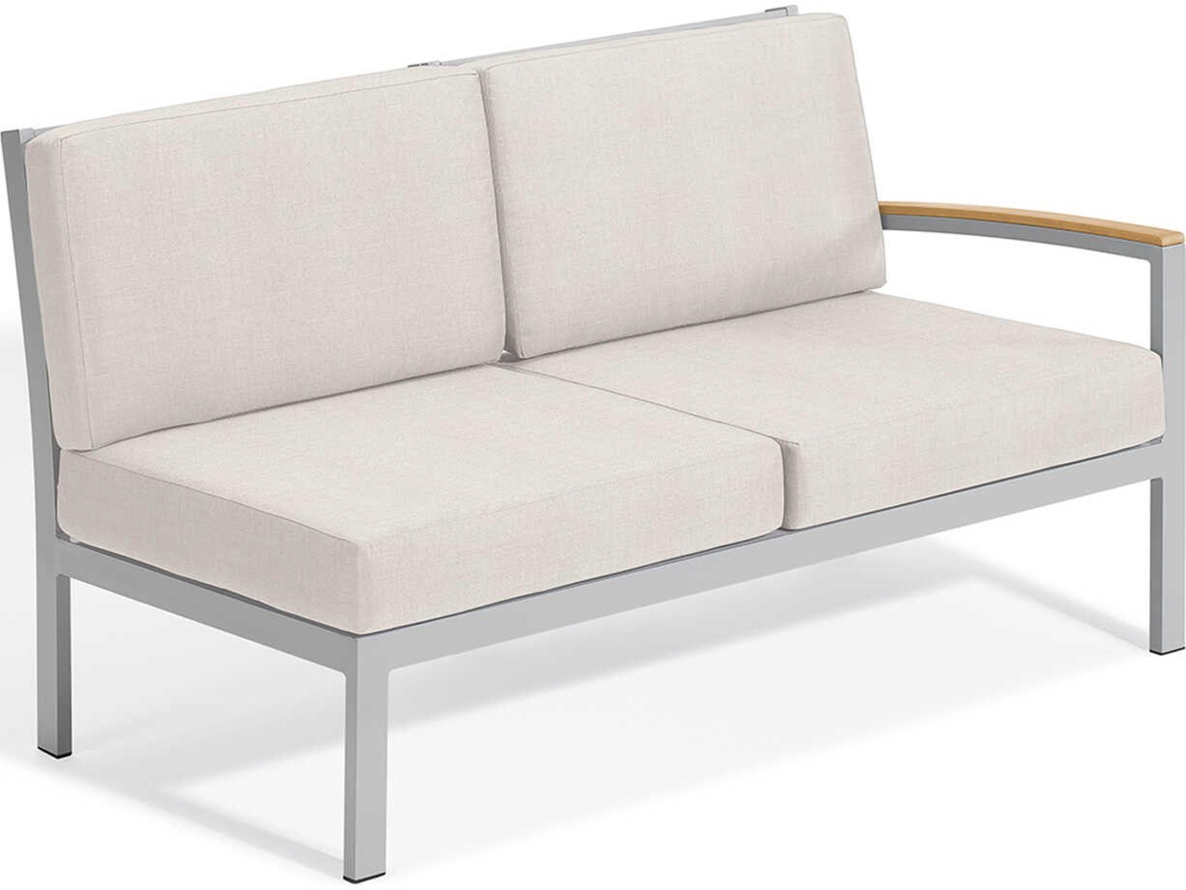 Travira Aluminum Cushion Loveseat Left Facing