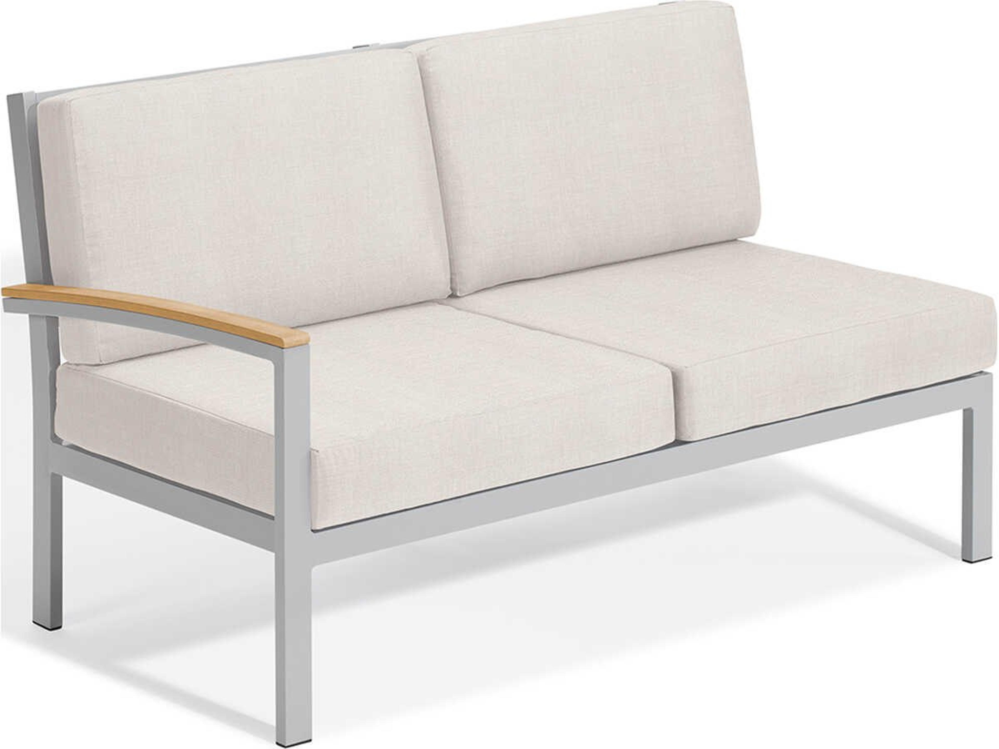 Travira Aluminum Cushion Loveseat Right Facing