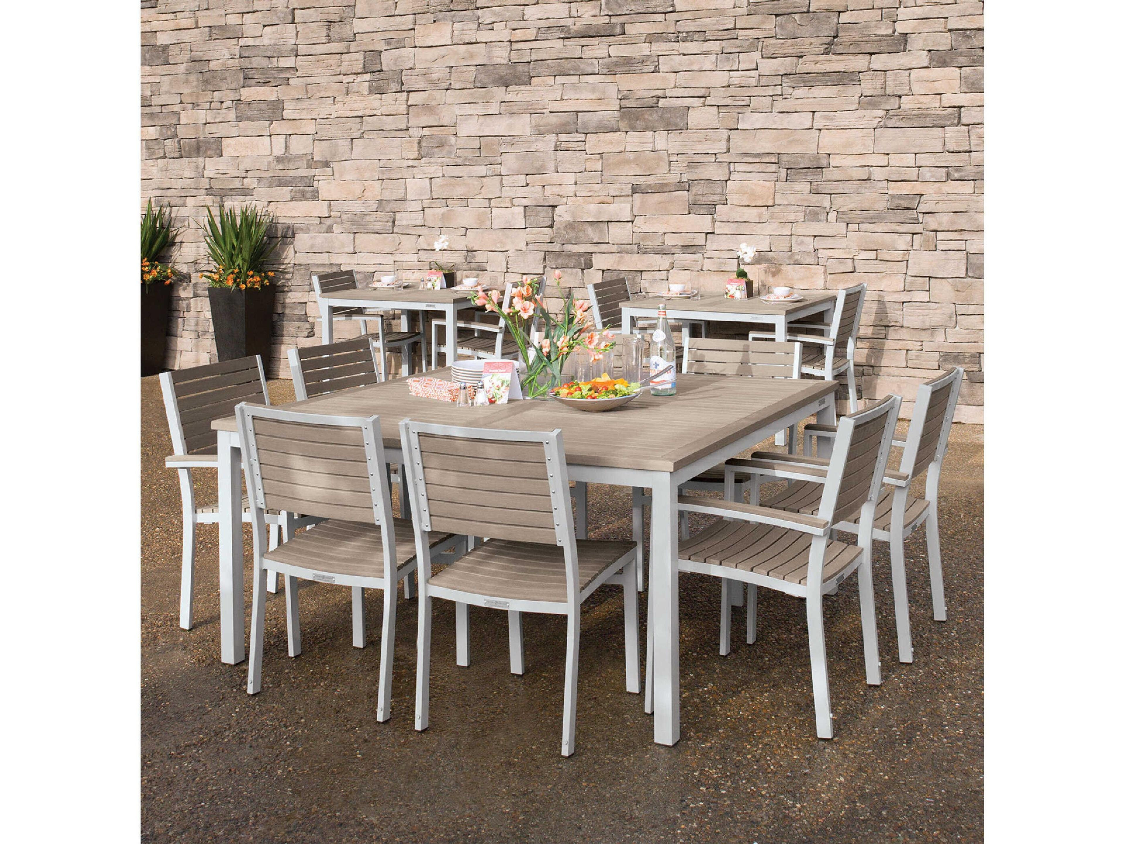 Oxford Garden Travira Aluminum Resin Dining Chair Set of 2