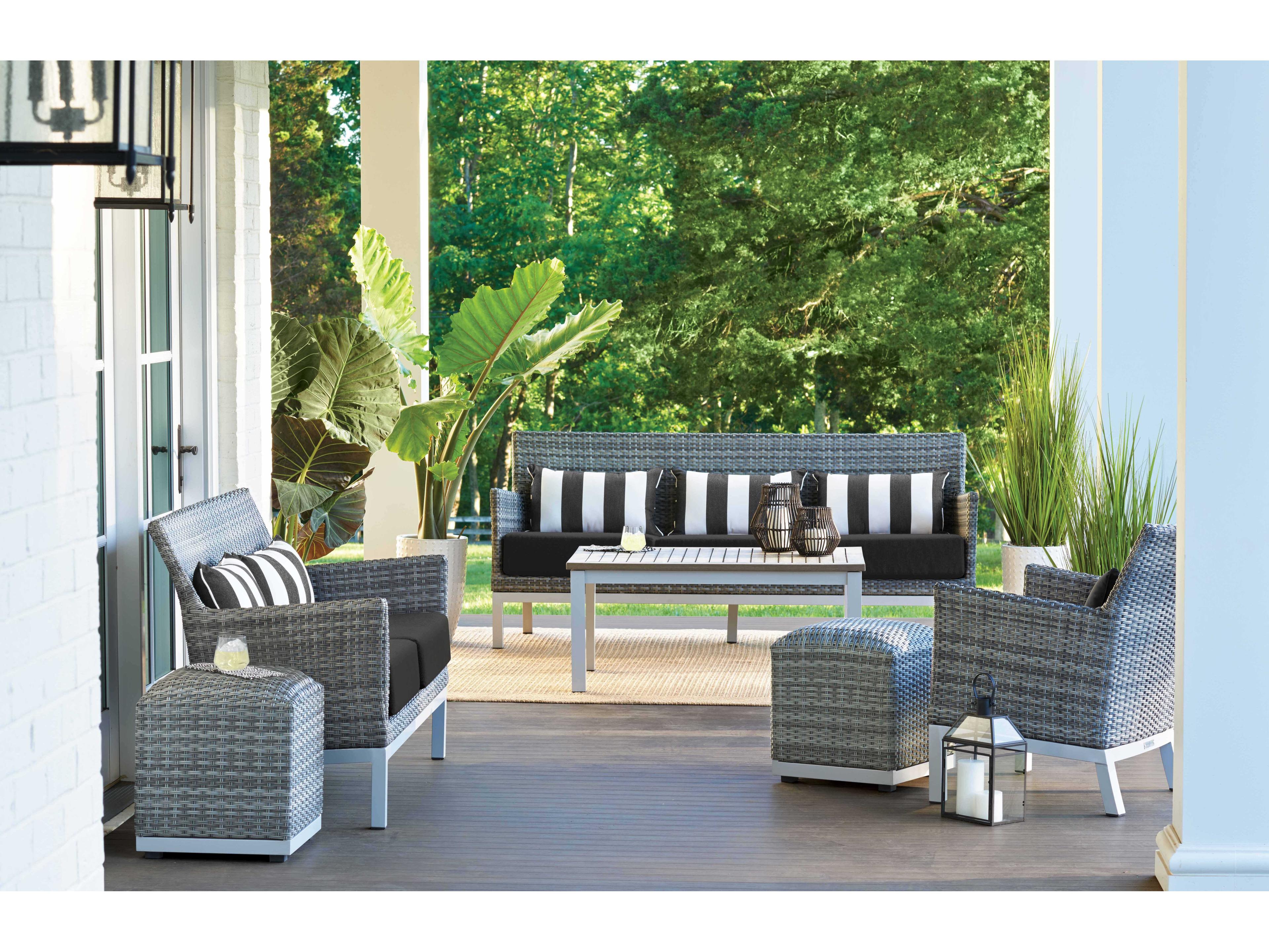 Oxford Garden Argento Aluminum Cushion Sofa