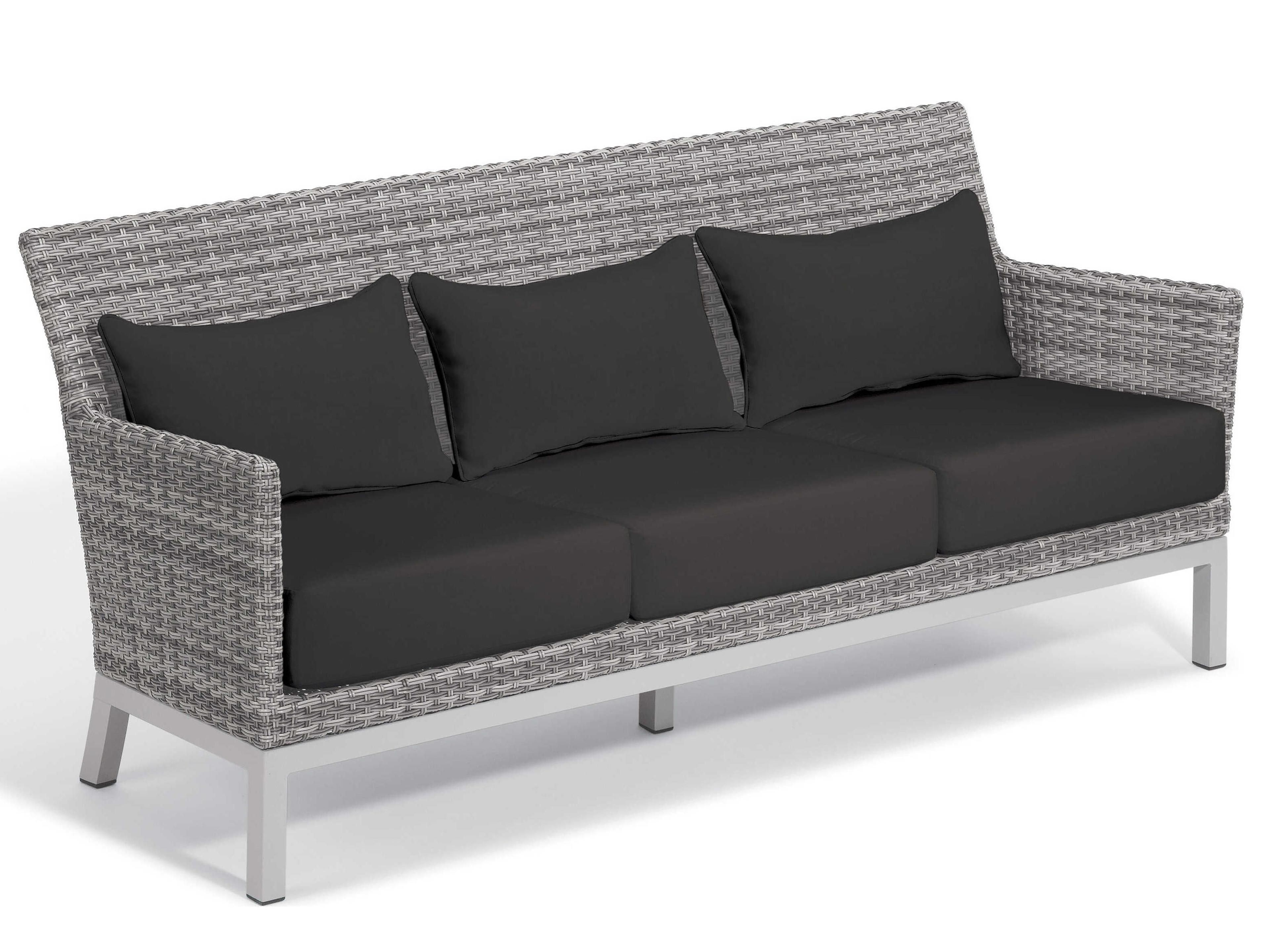 Oxford Garden Argento Aluminum Cushion Sofa