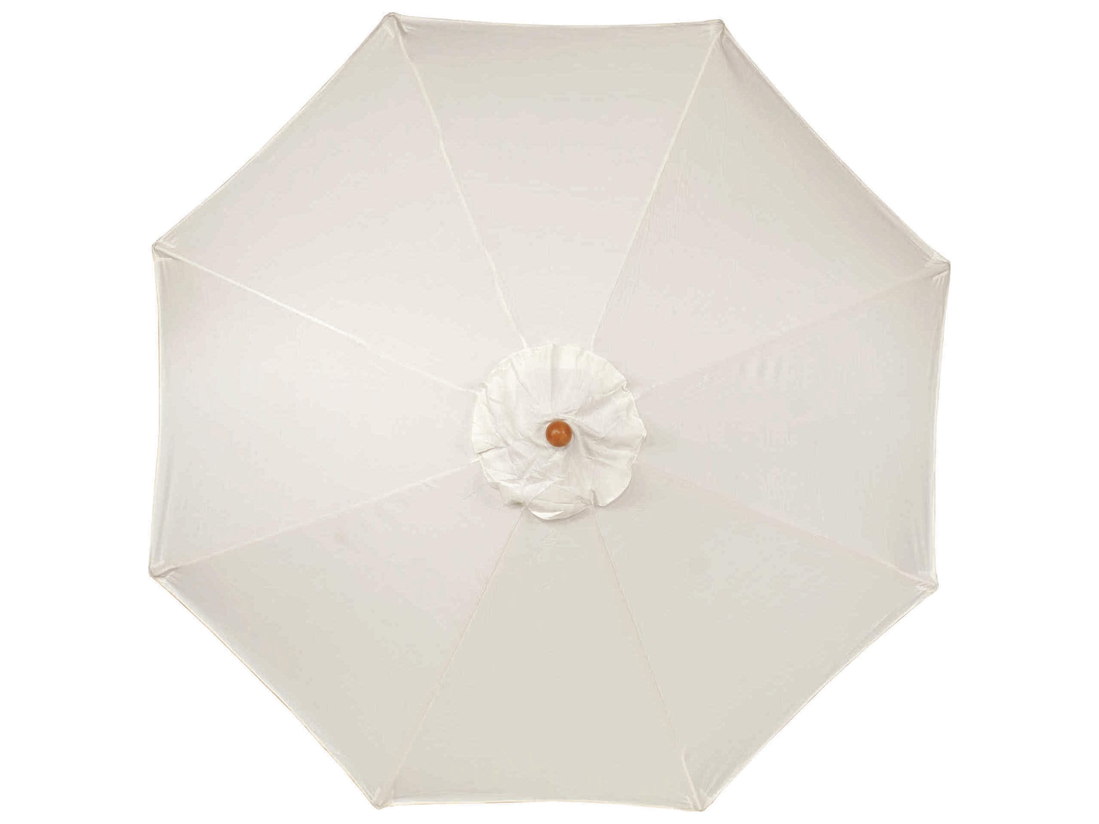 Oxford Garden Tropical Hardwood 9 Foot Octagon Market Pulley Lift Patio Umbrella