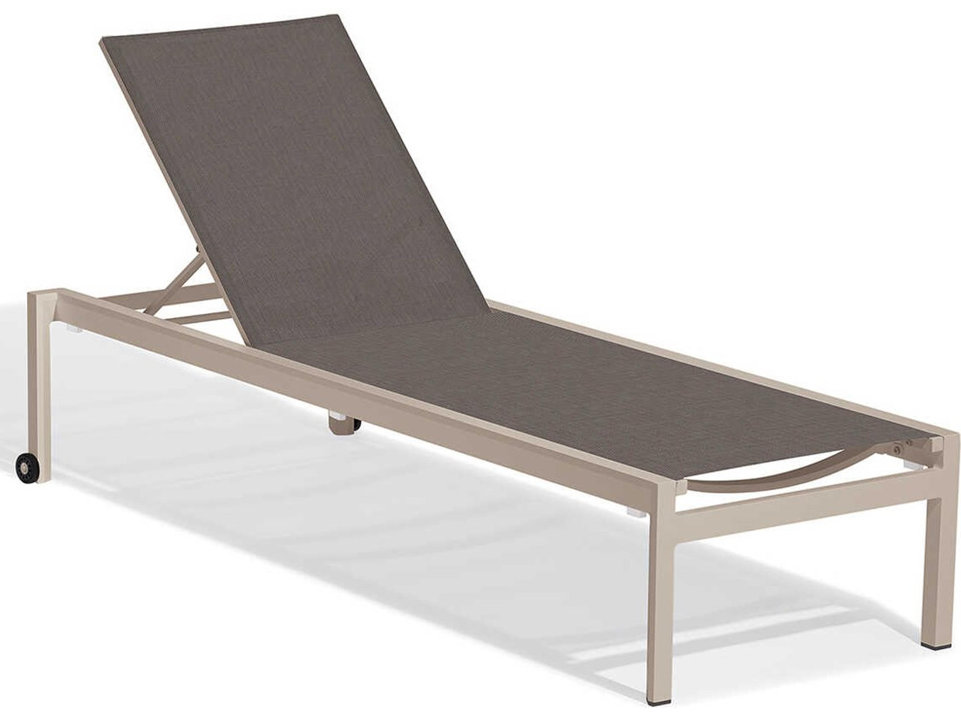 Oxford Garden Ven Aluminum Sling Chaise Lounge