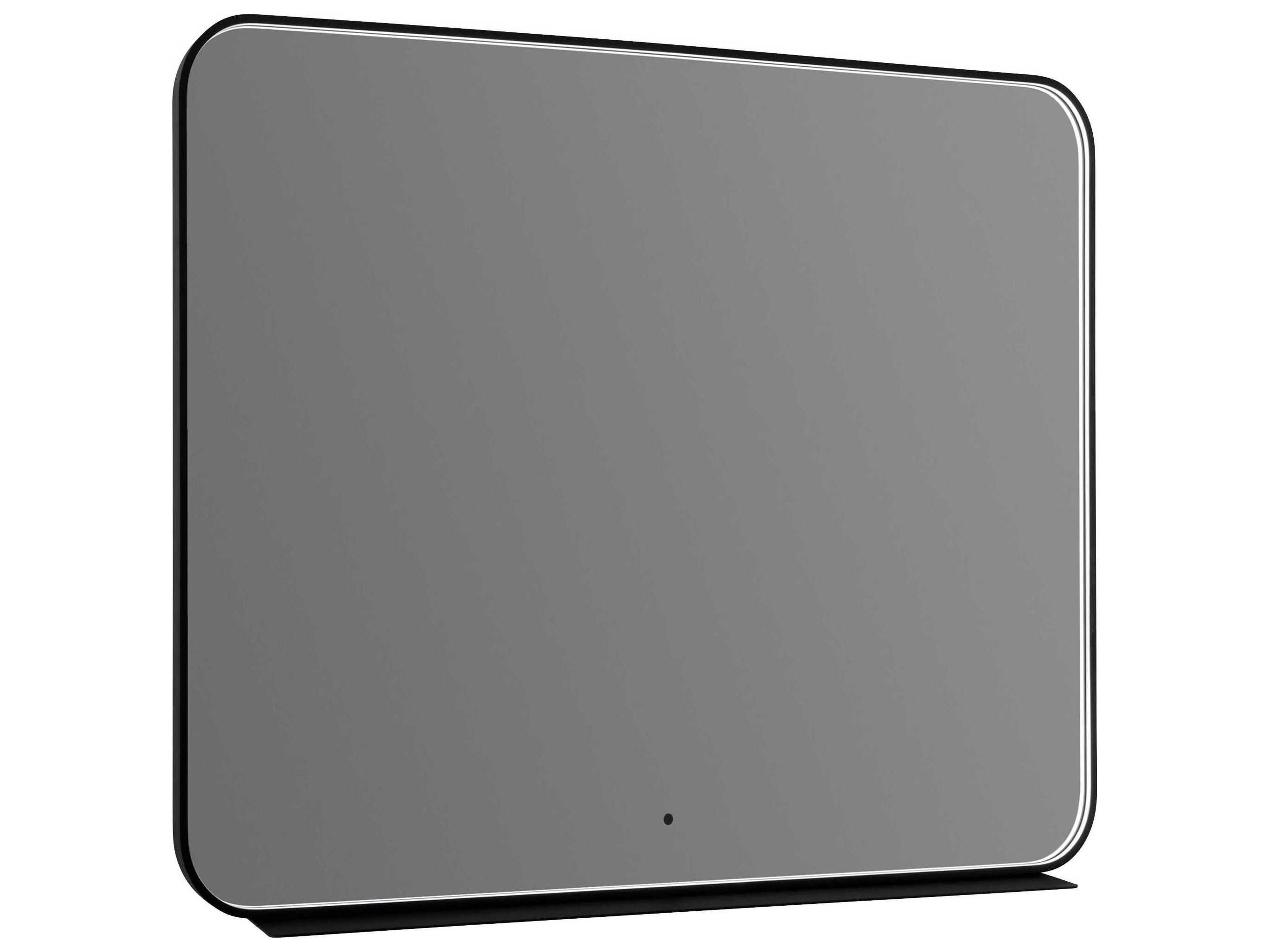 Oxygen by Quorum Avior Black Square Wall Mirror