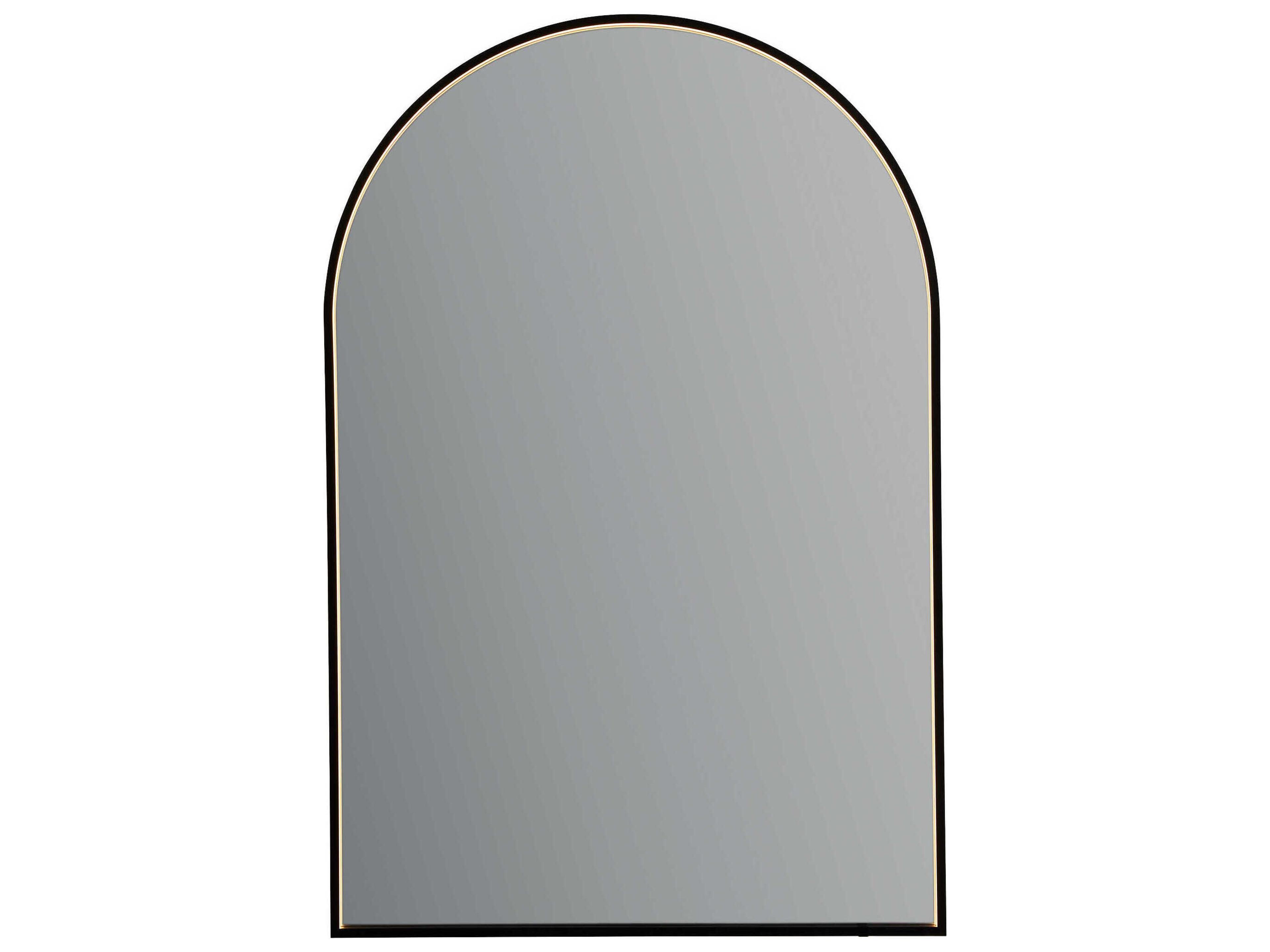 Oxygen by Quorum Avior Black Arch Wall Mirror