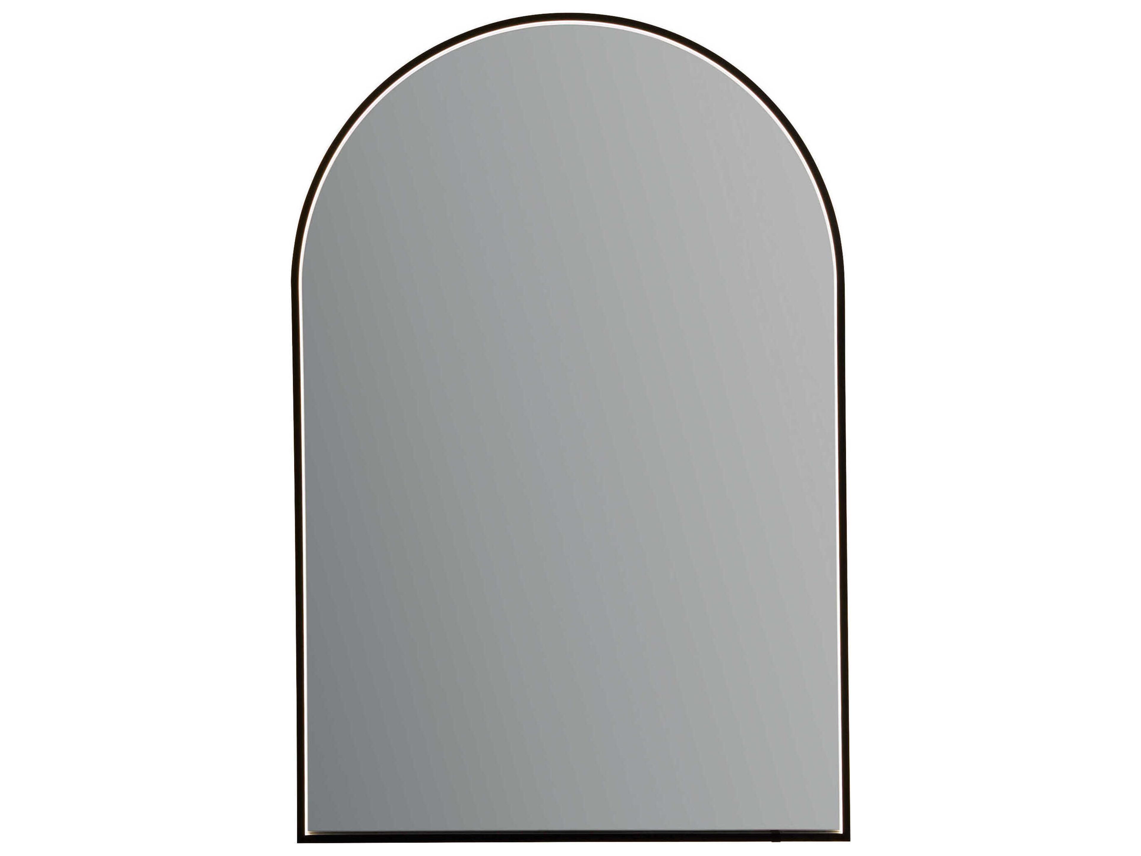 Oxygen by Quorum Avior Black Arch Wall Mirror