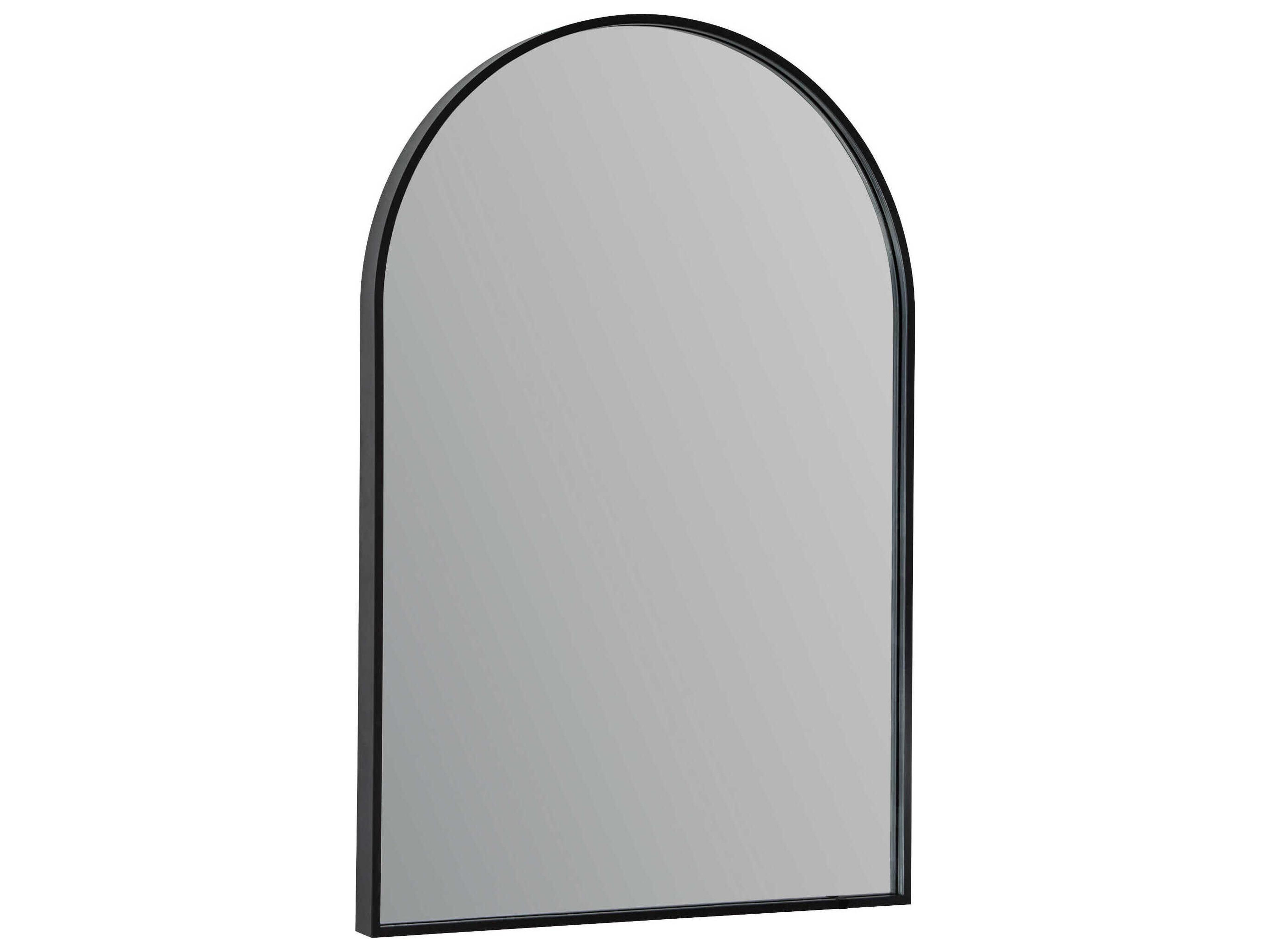 Oxygen by Quorum Avior Black Arch Wall Mirror