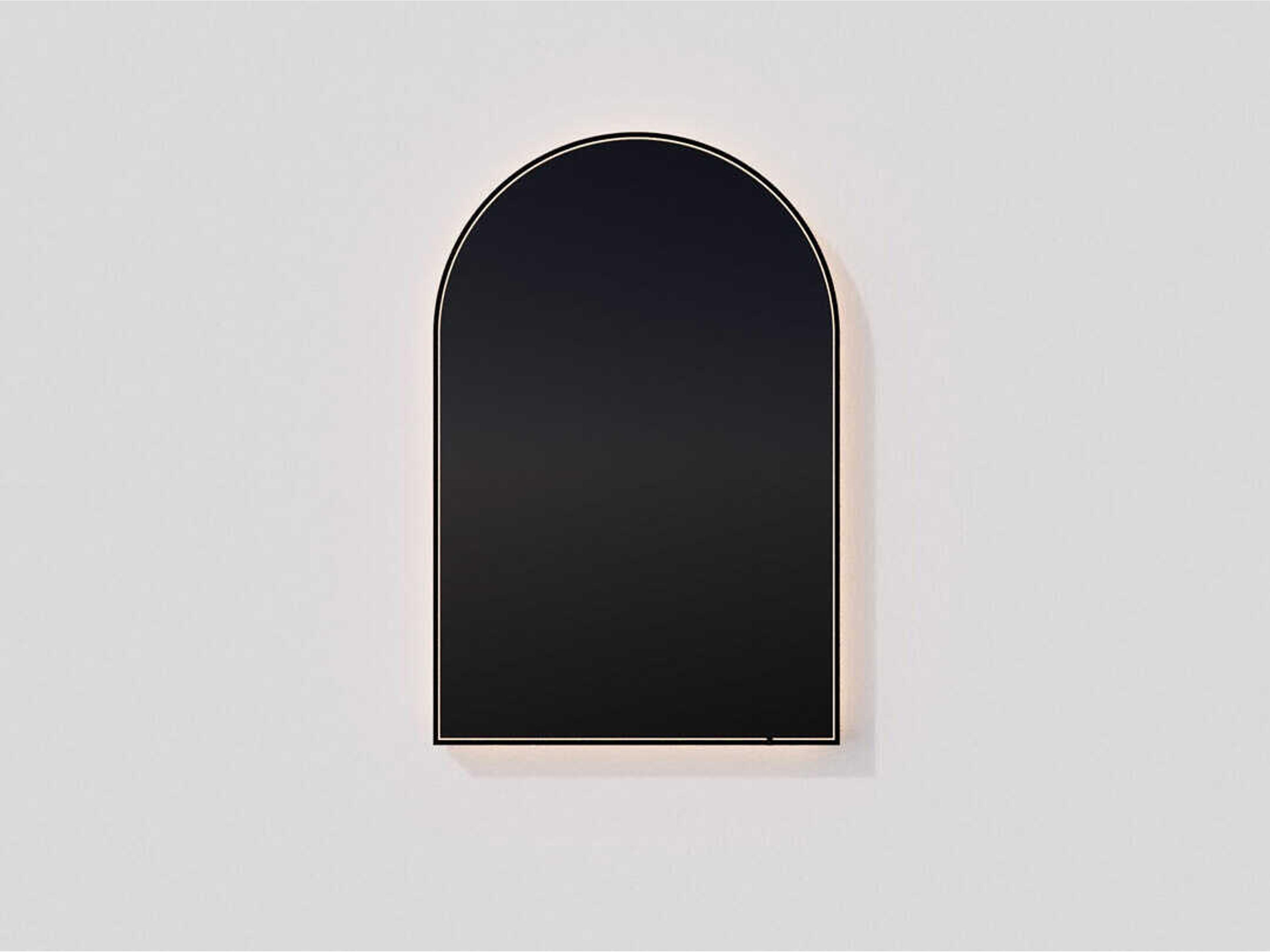 Avior Black Arch Wall Mirror
