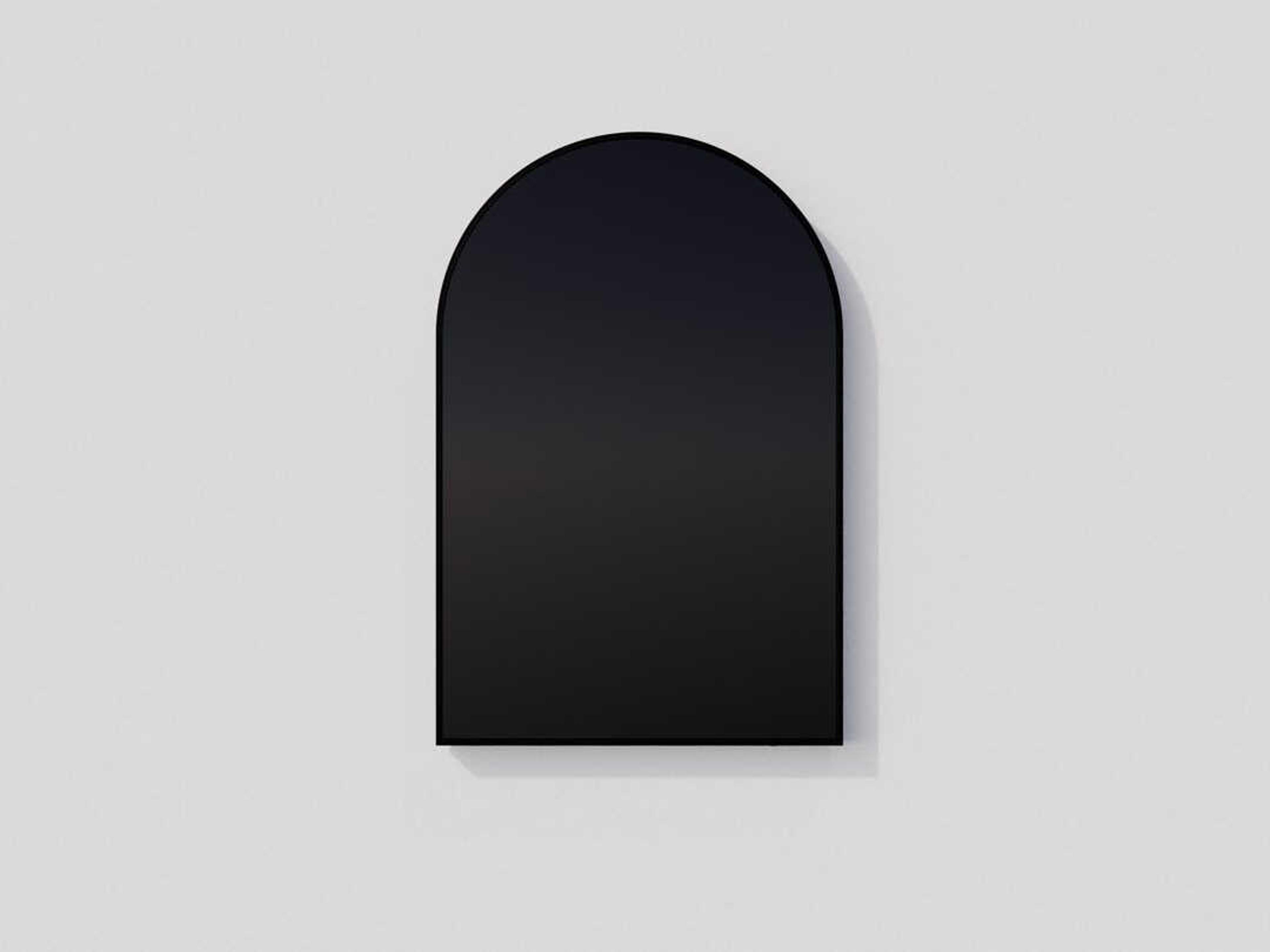 Oxygen by Quorum Avior Black Arch Wall Mirror