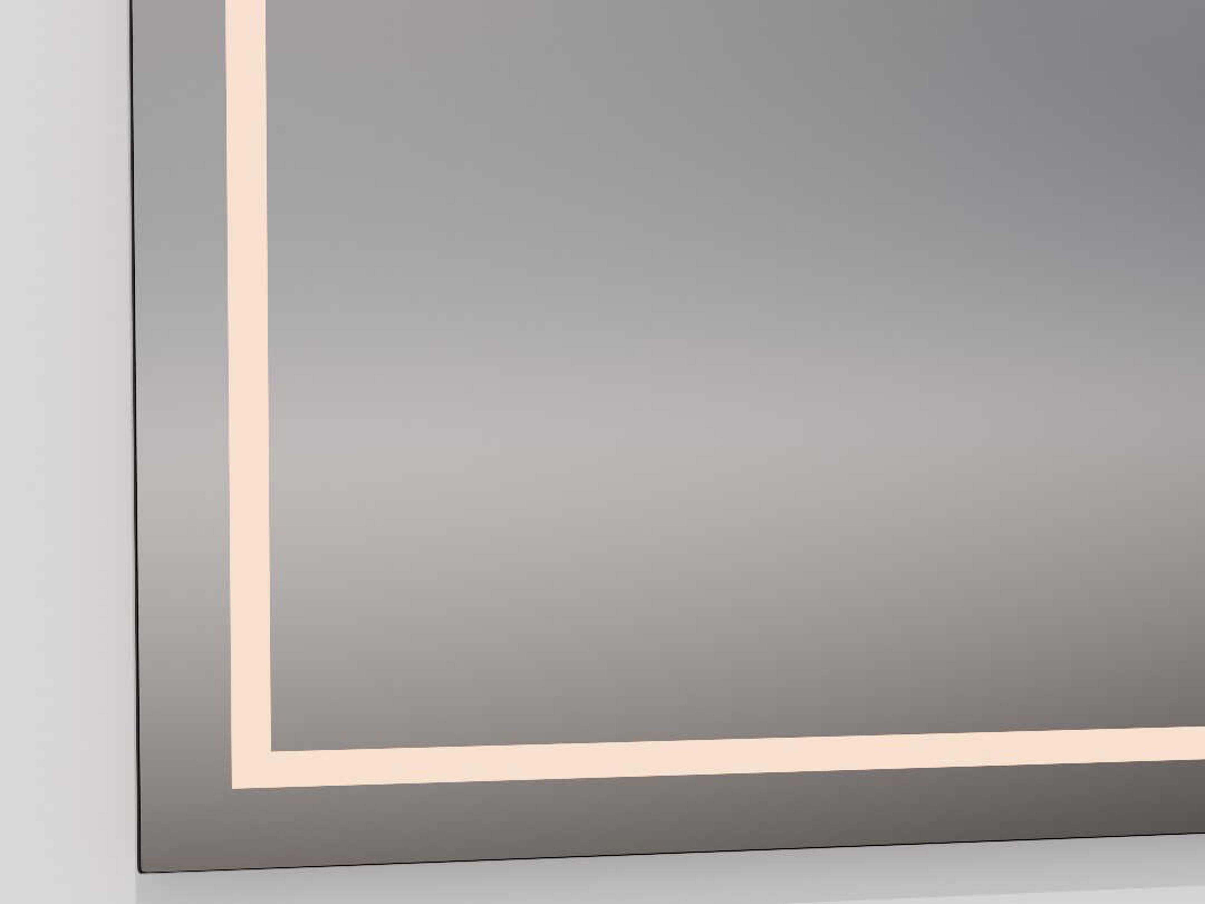 Oxygen by Quorum Track Black Rectangular Wall Mirror