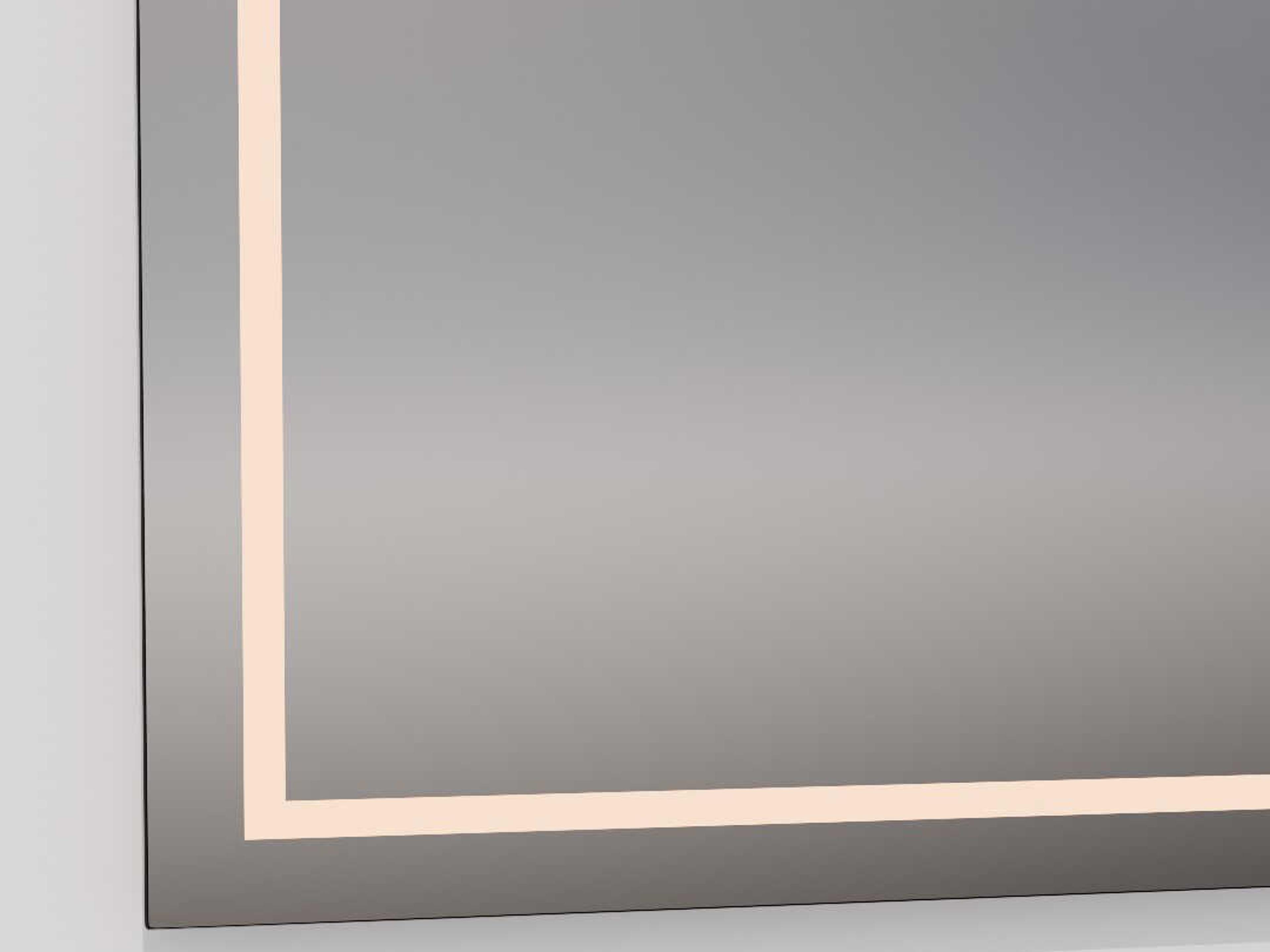 Oxygen by Quorum Track Black Rectangular Wall Mirror