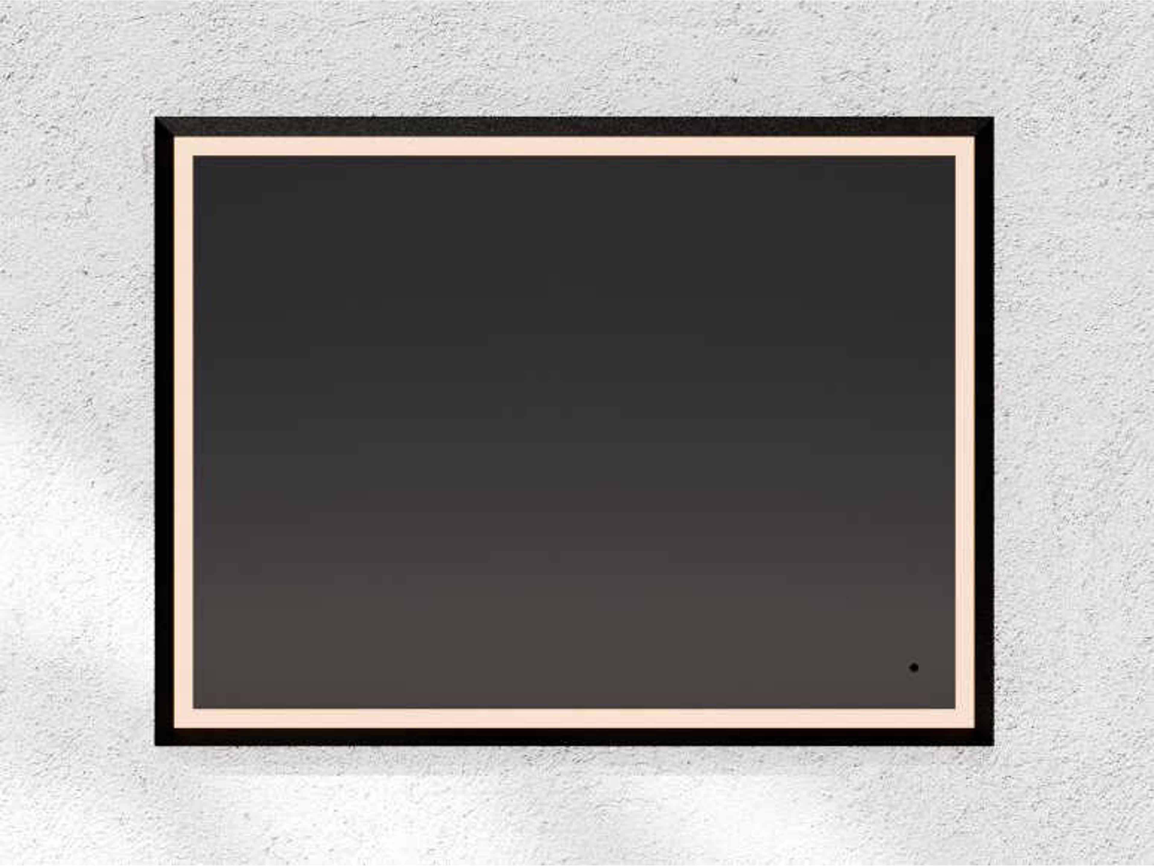 Dusk Black Rectangular Wall Mirror