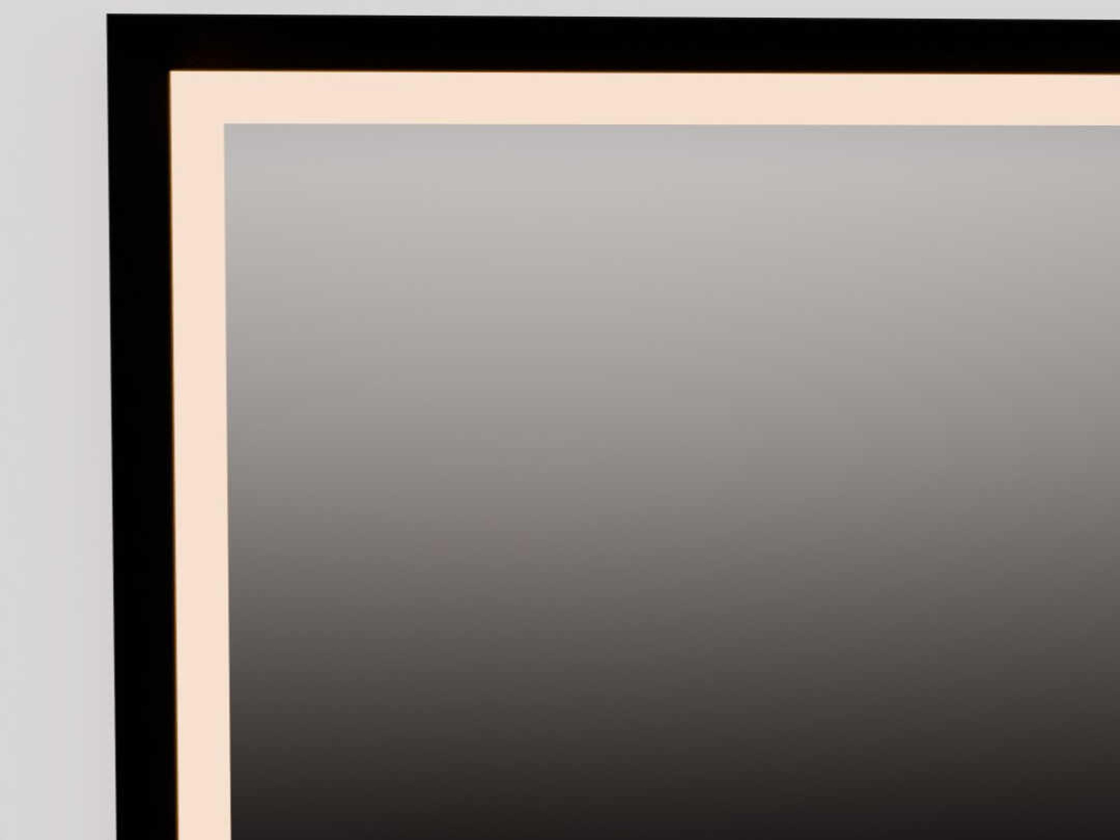 Oxygen by Quorum Dusk Black Rectangular Wall Mirror