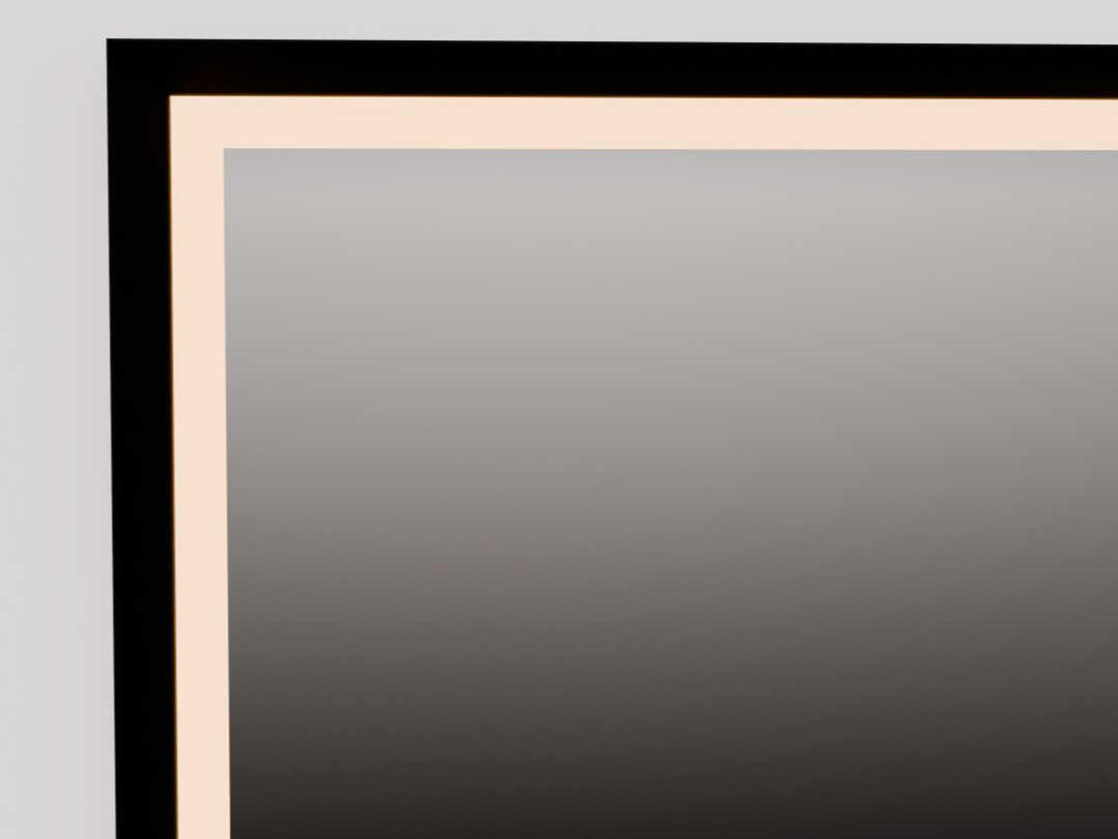 Oxygen by Quorum Dusk Black Rectangular Wall Mirror