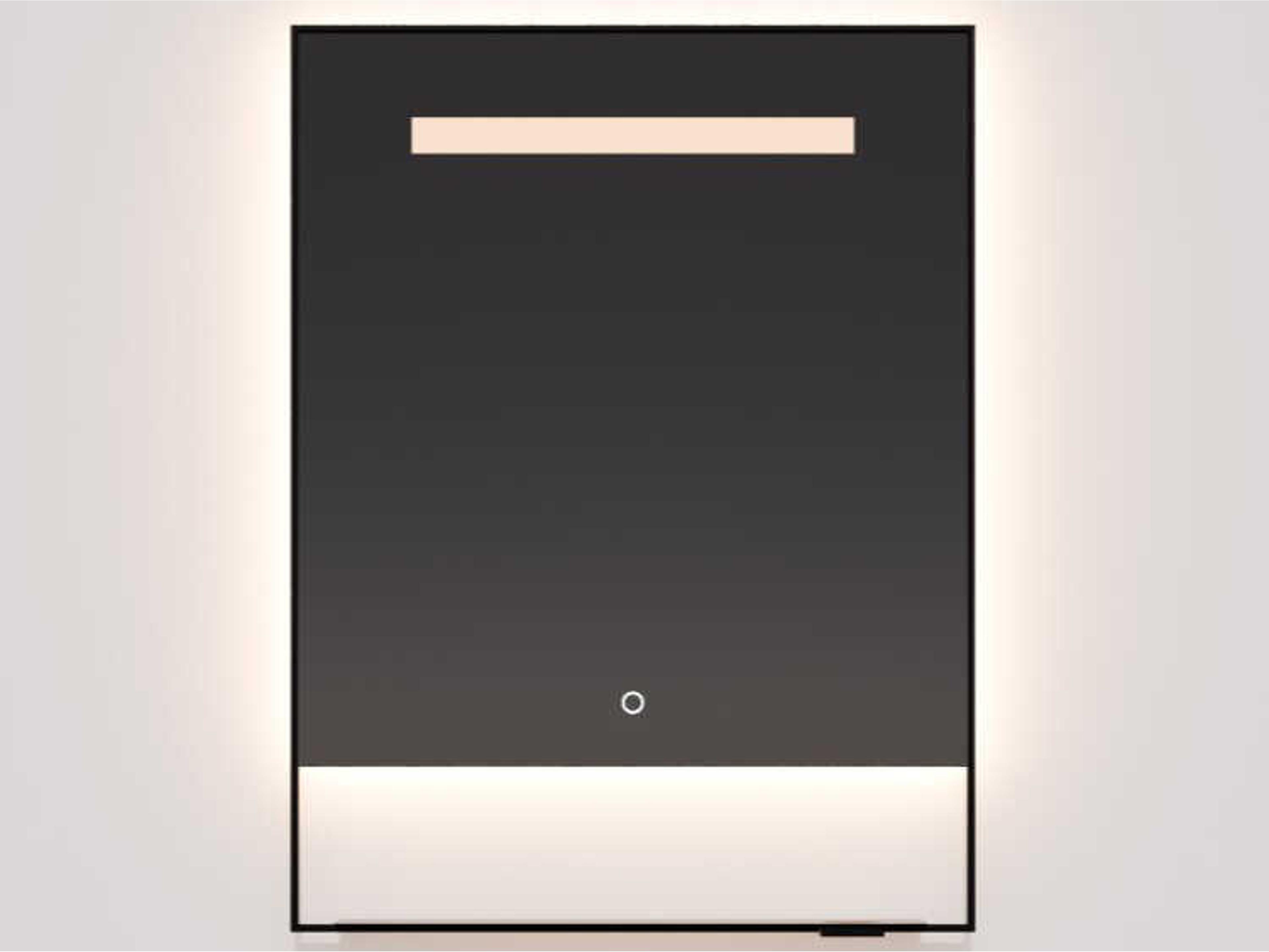 Castore Black Rectangular Wall Mirror