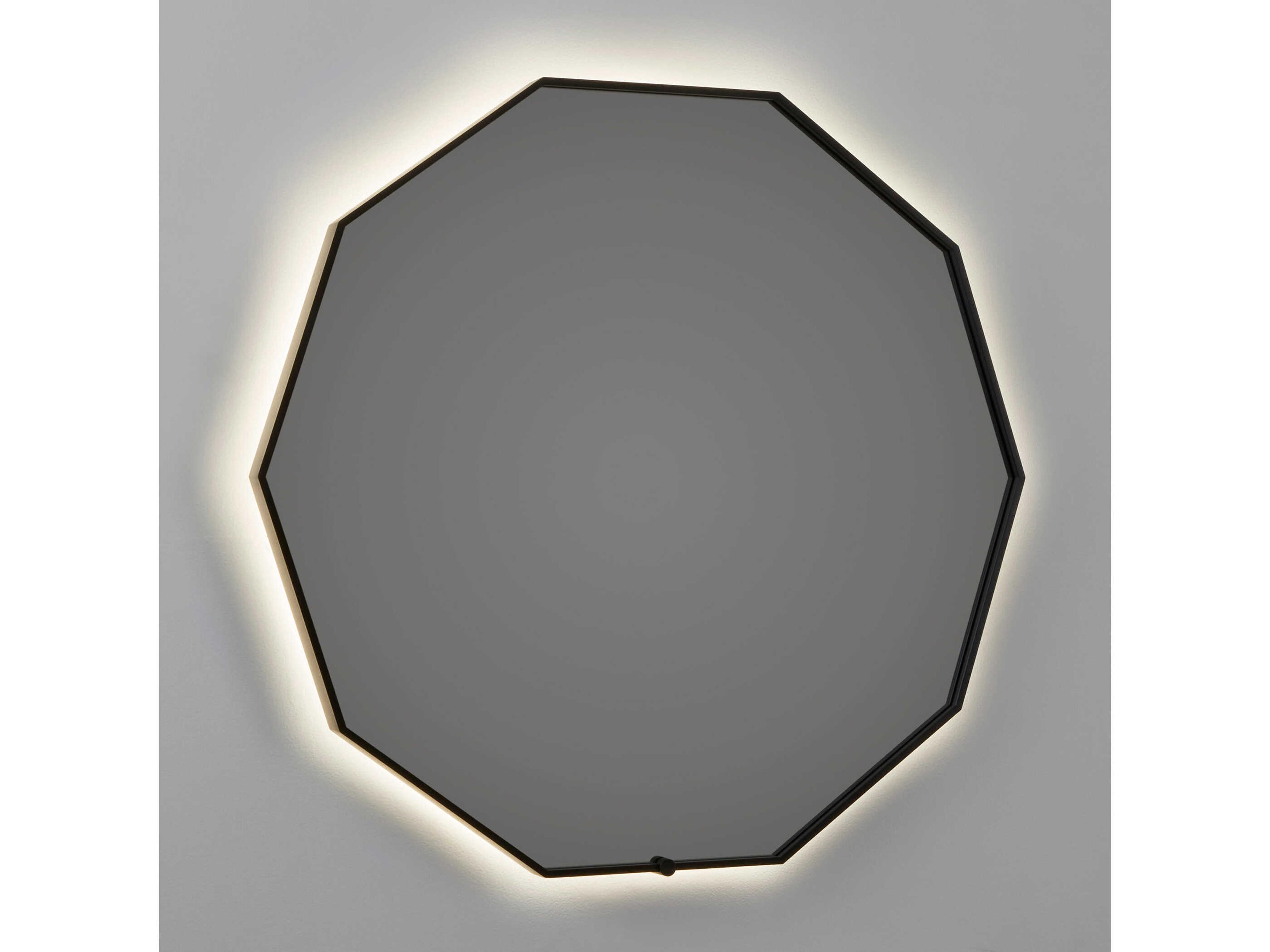 Oxygen by Quorum Deca Black Wall Mirror