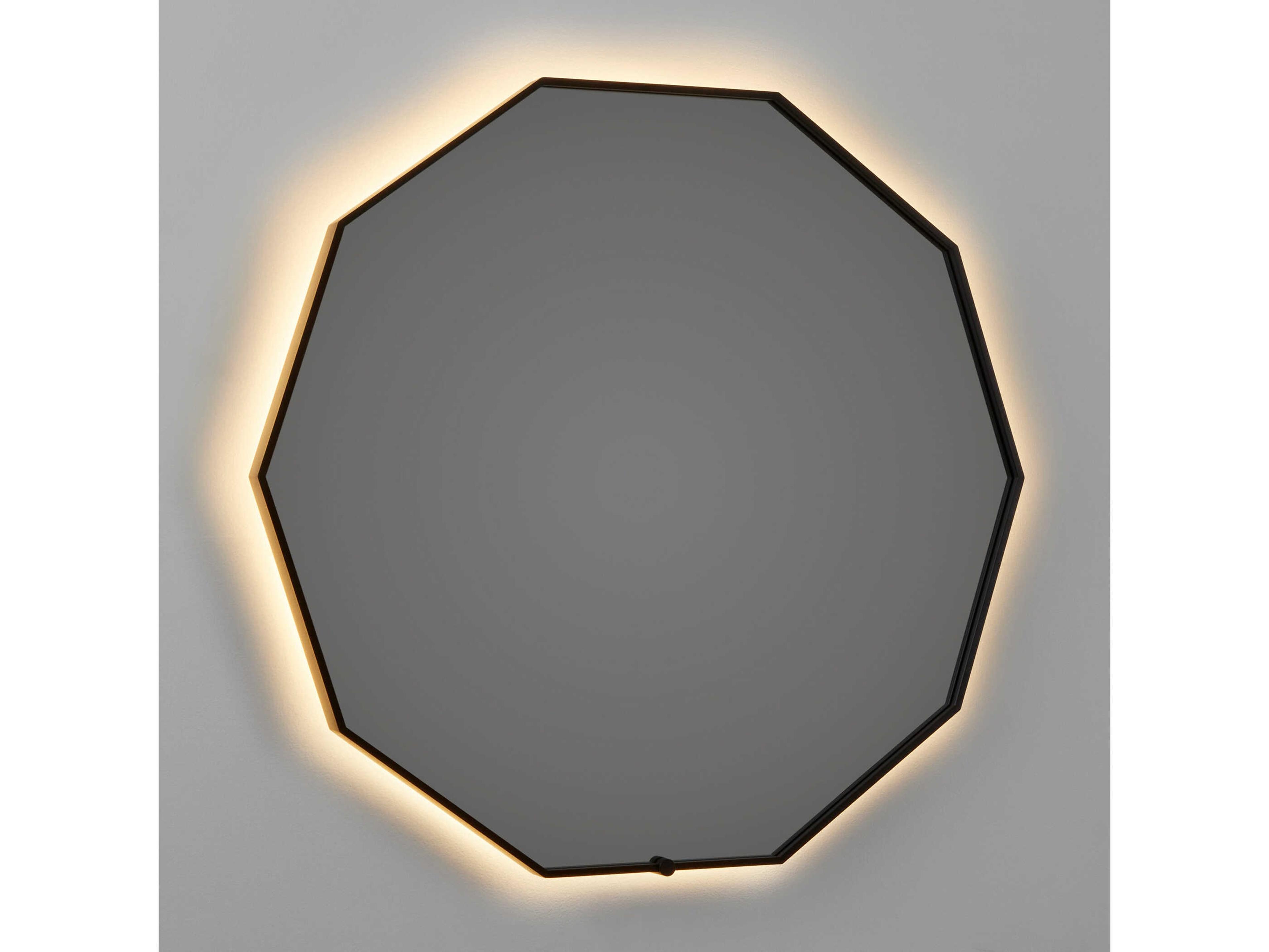 Oxygen by Quorum Deca Black Wall Mirror