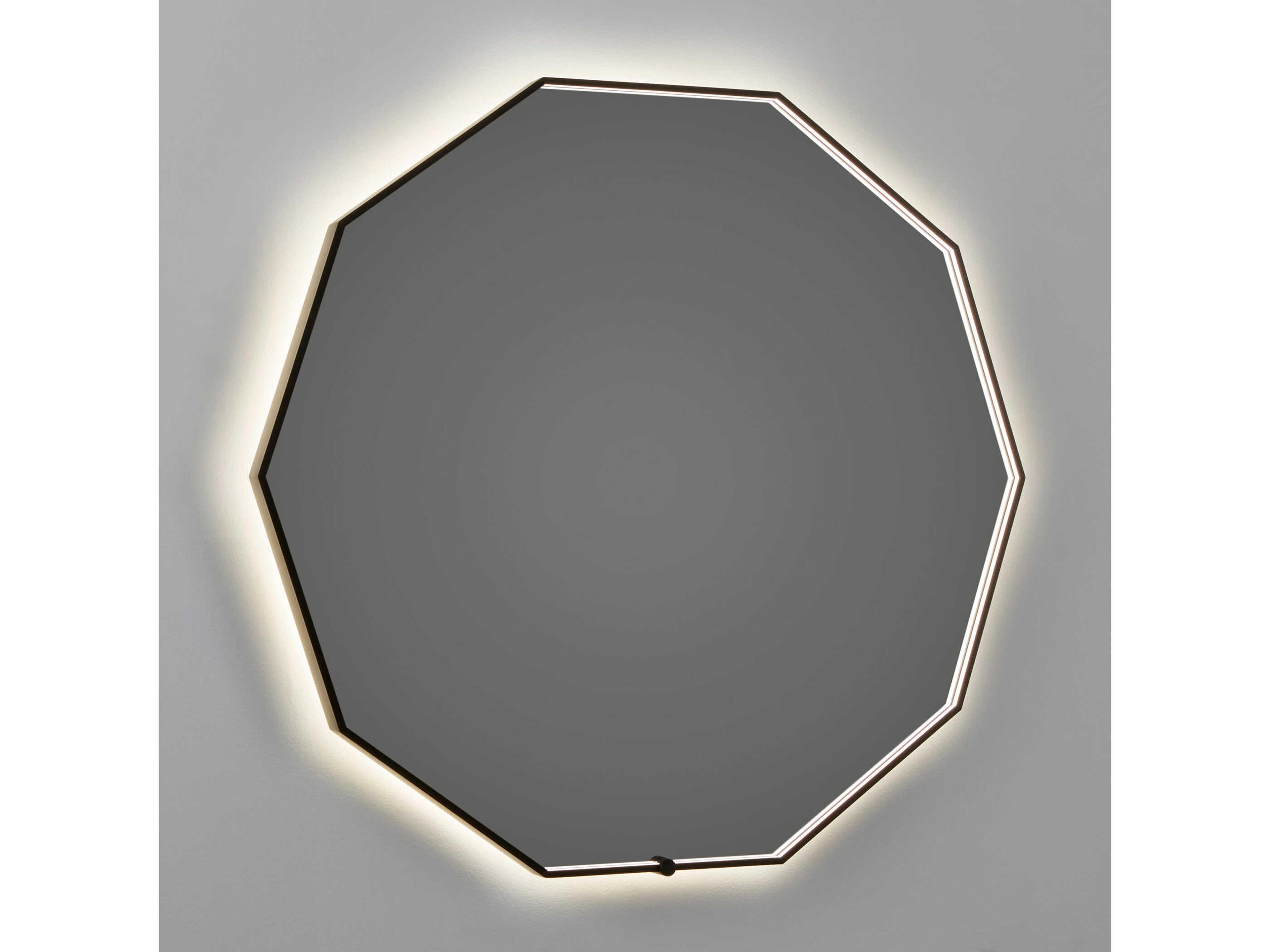 Oxygen by Quorum Deca Black Wall Mirror