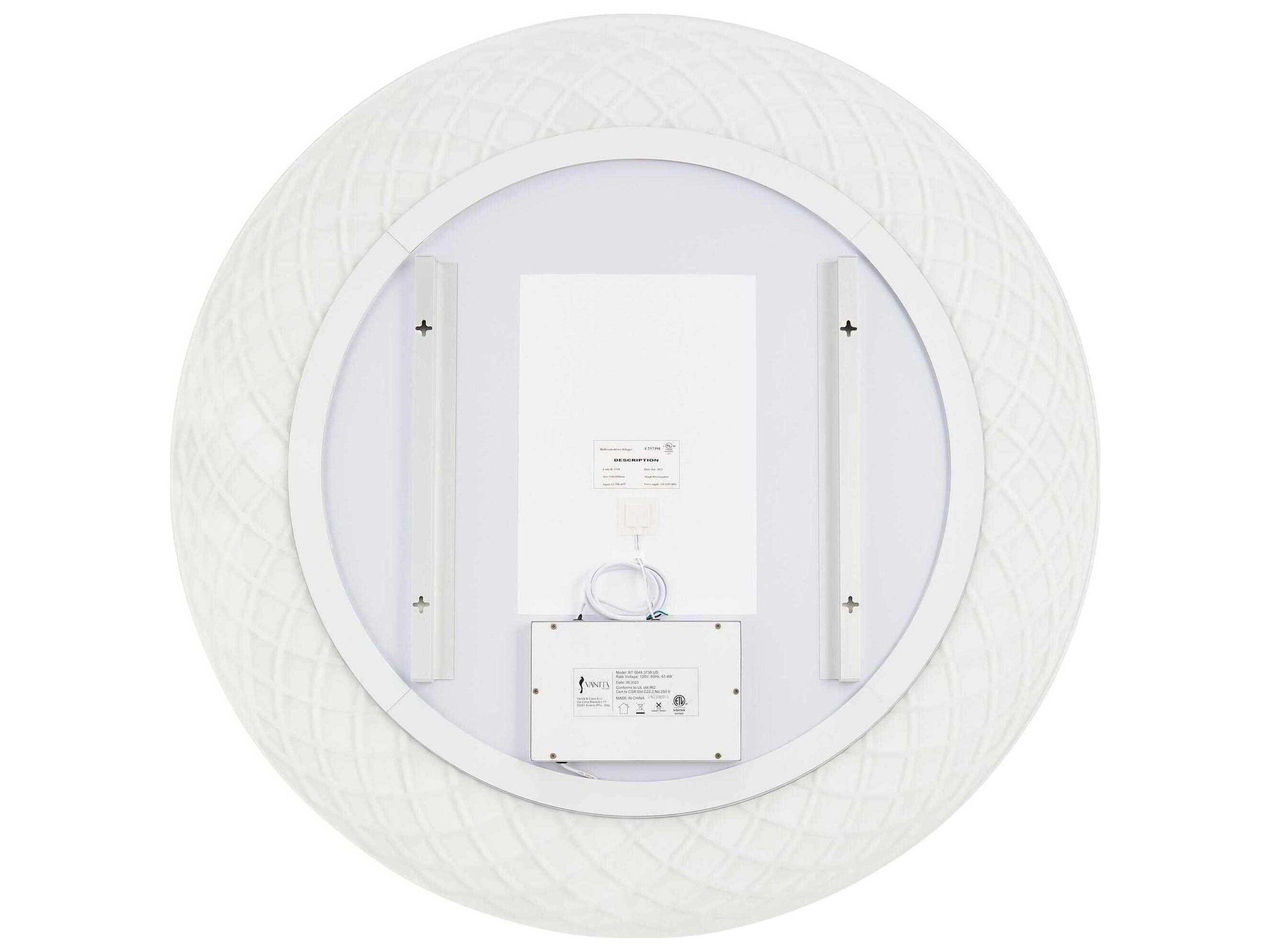 Oxygen by Quorum Perla Round Wall Mirror