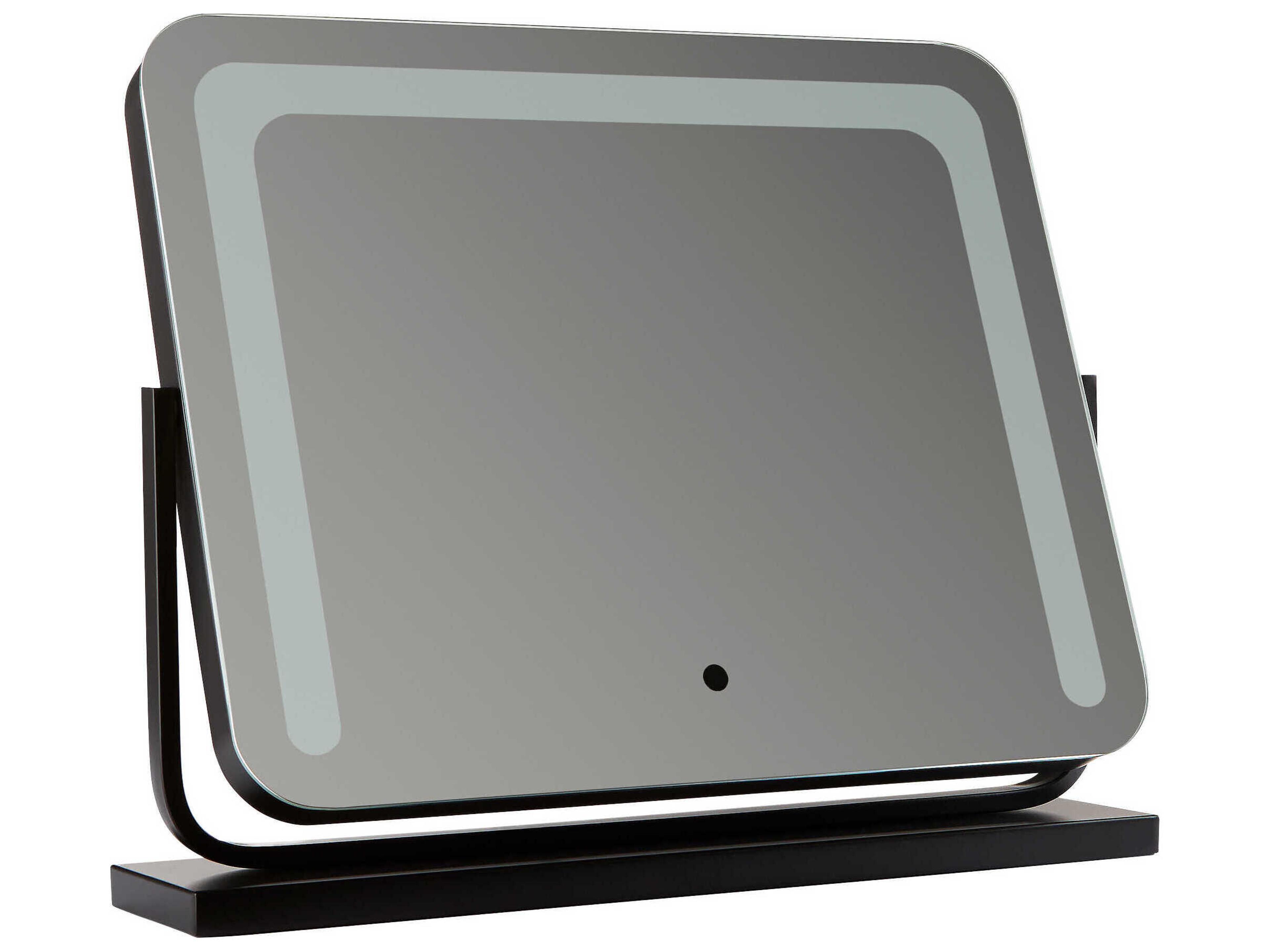Black Rectangular Make-Up Mirror