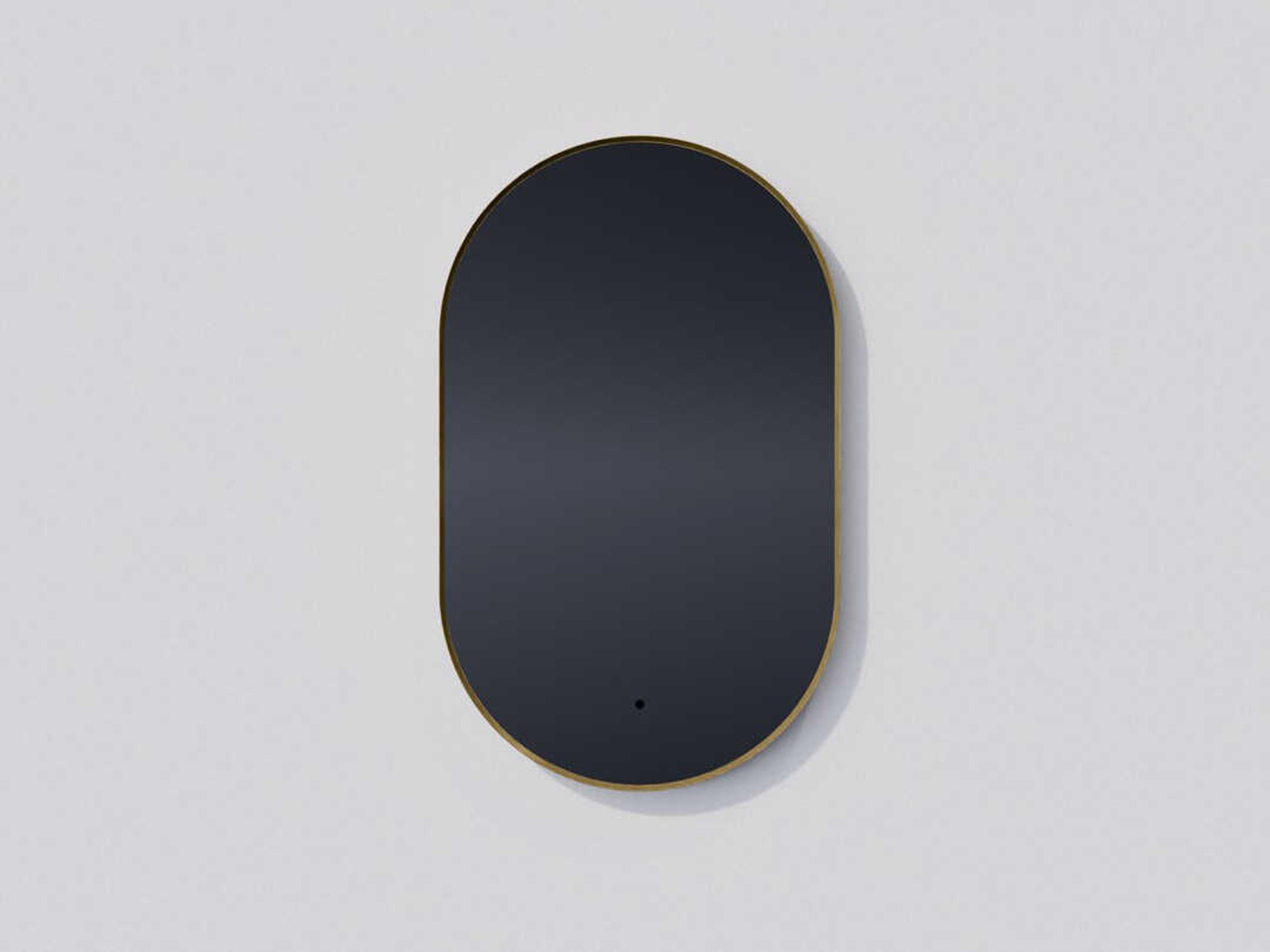 Oxygen by Quorum Argo Black Oval Wall Mirror