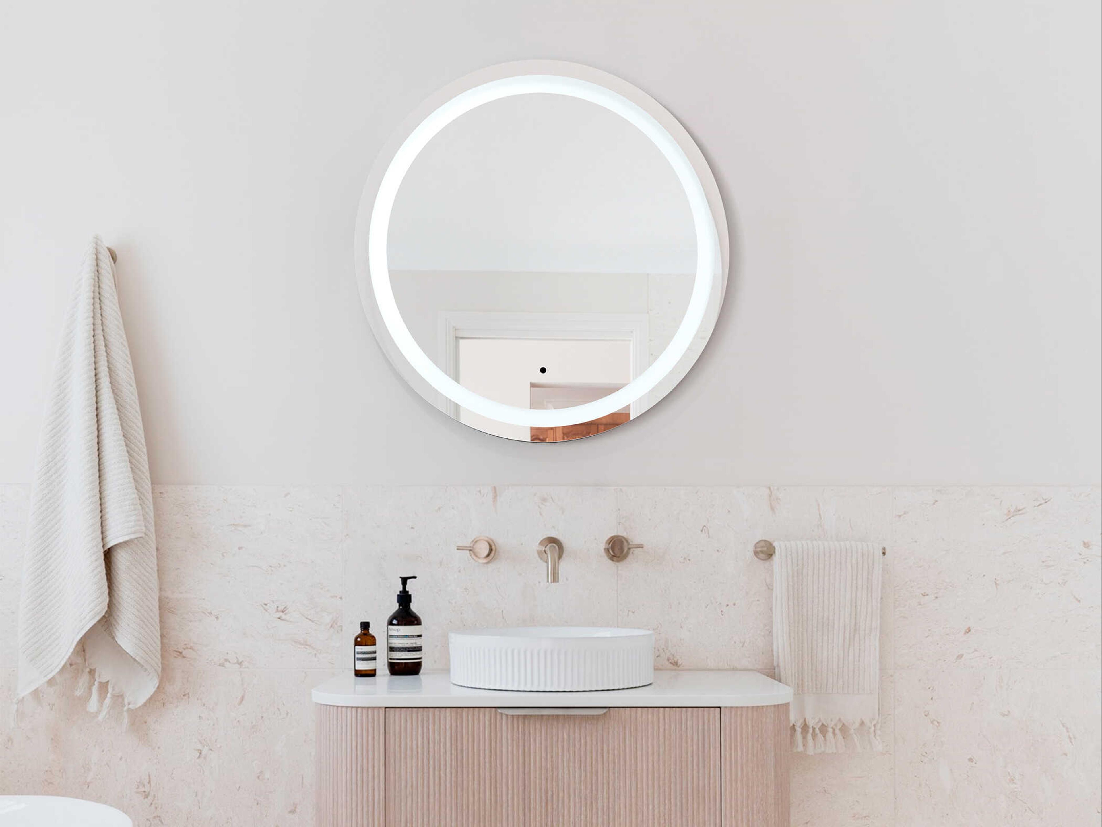 Oxygen by Quorum Spectrum Round Wall Mirror