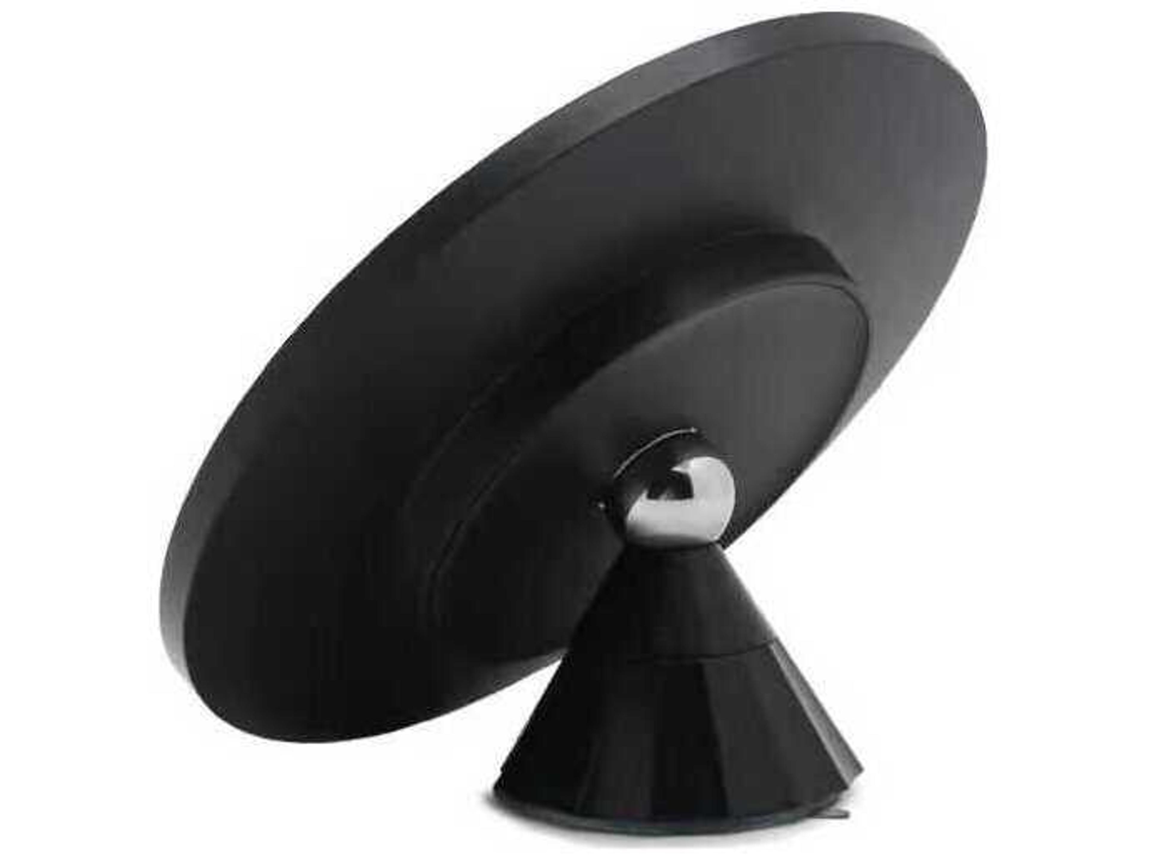 Oxygen by Quorum Solo Black Round Make-Up Mirror