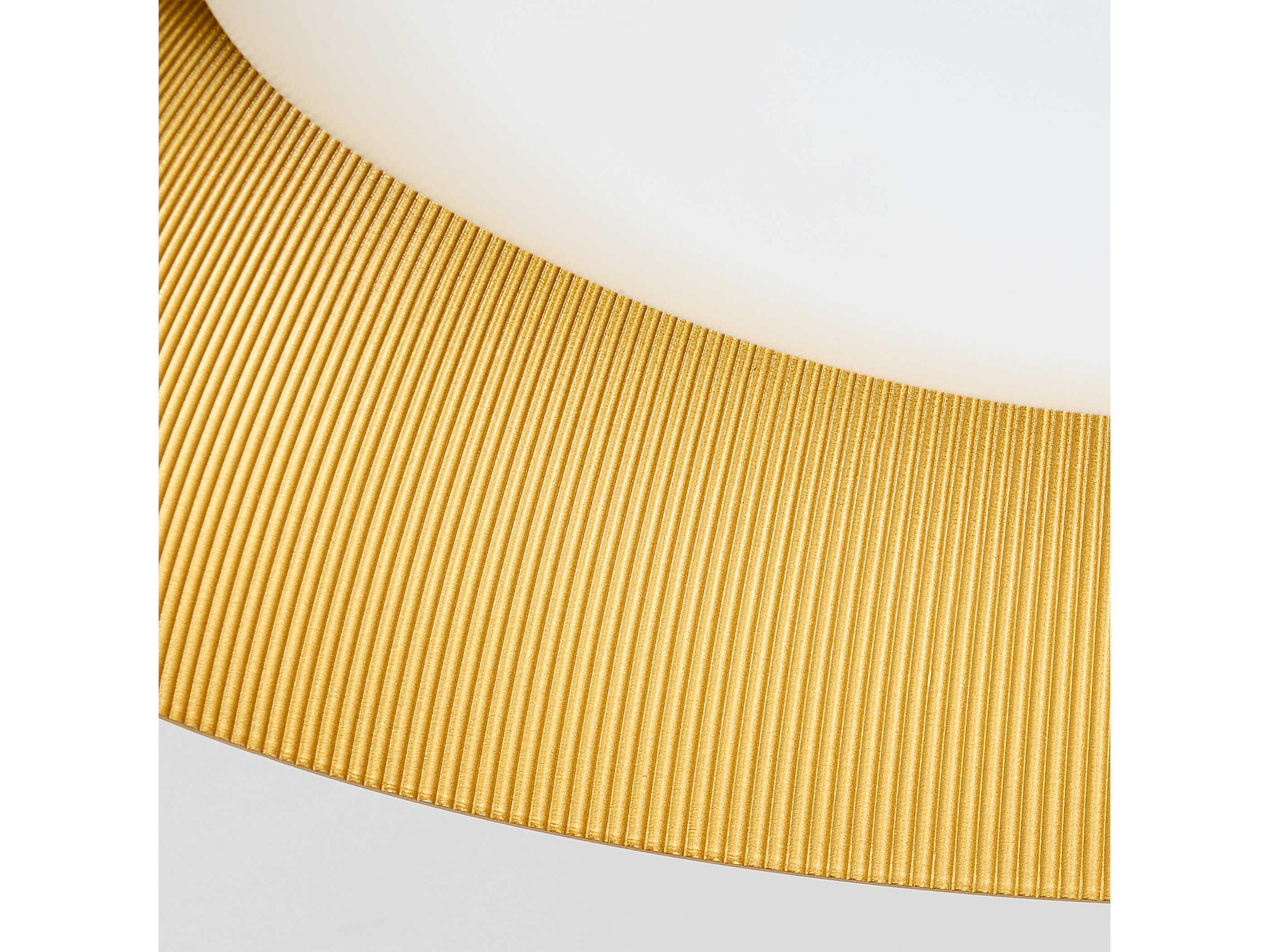 Oxygen by Quorum Lucci 1-Light White Industrial Brass Dome Flush Mount