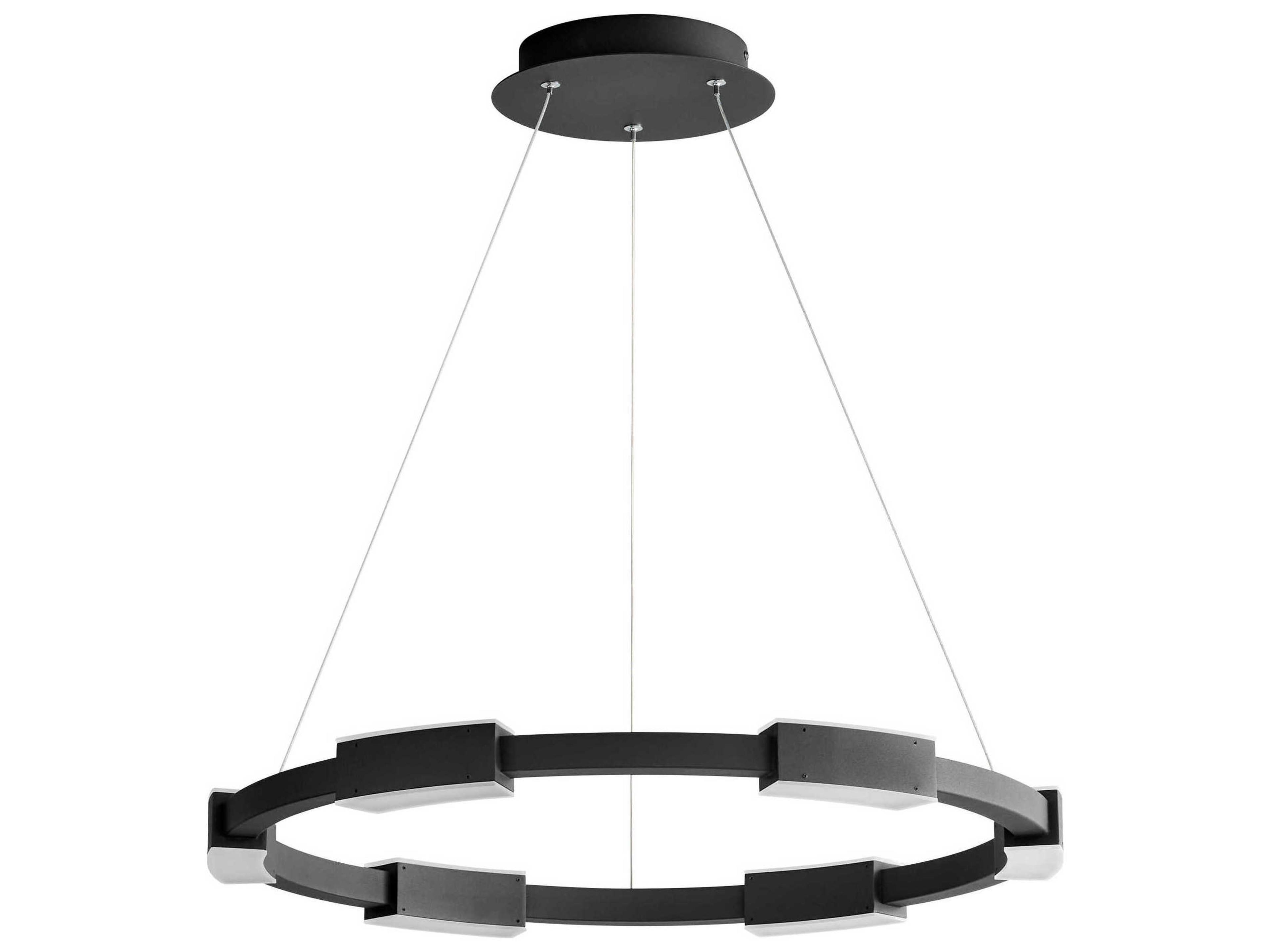 Dieter 6-Light Black Round Pendant