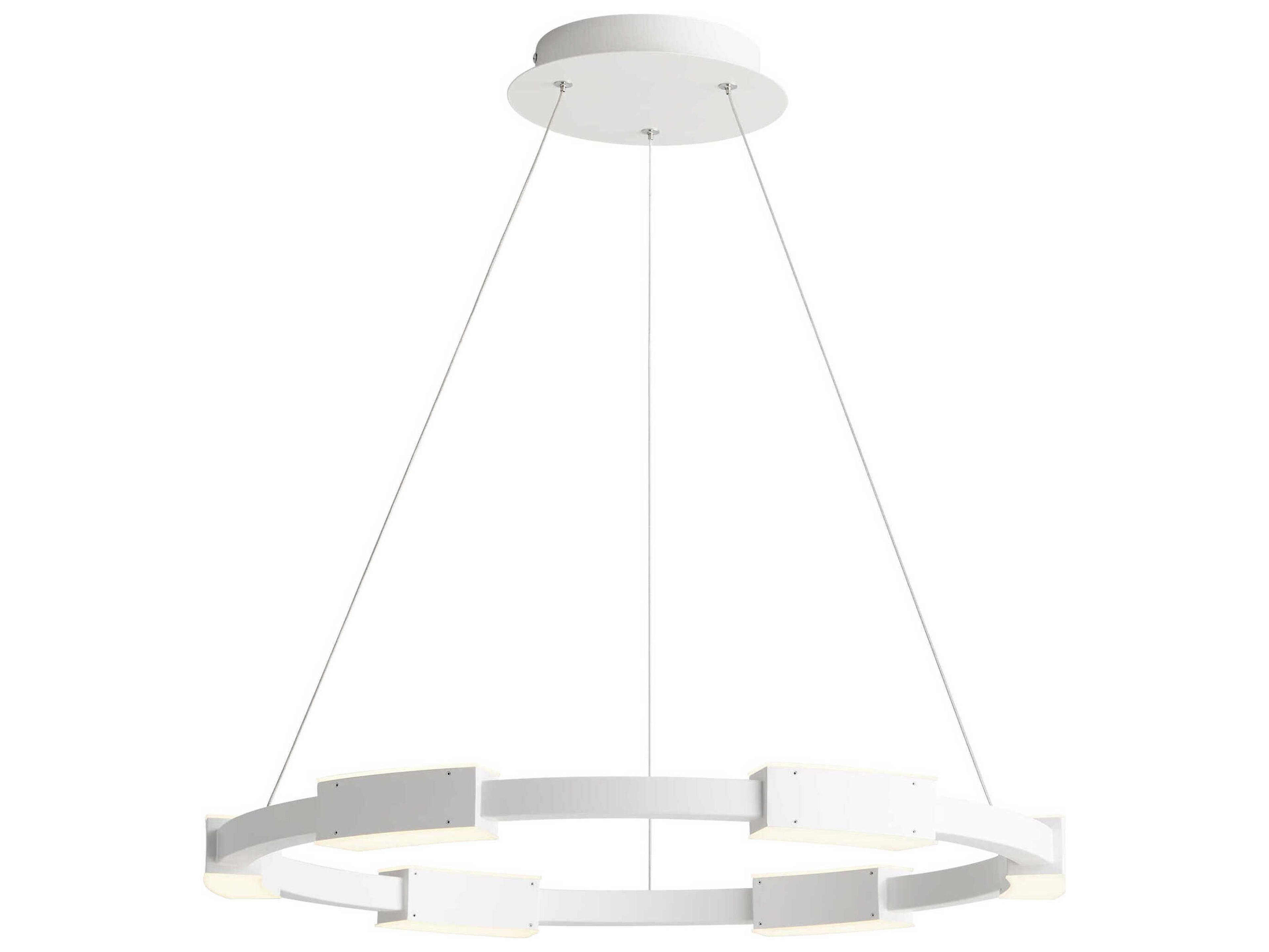Oxygen by Quorum Dieter 6-Light White Round Pendant