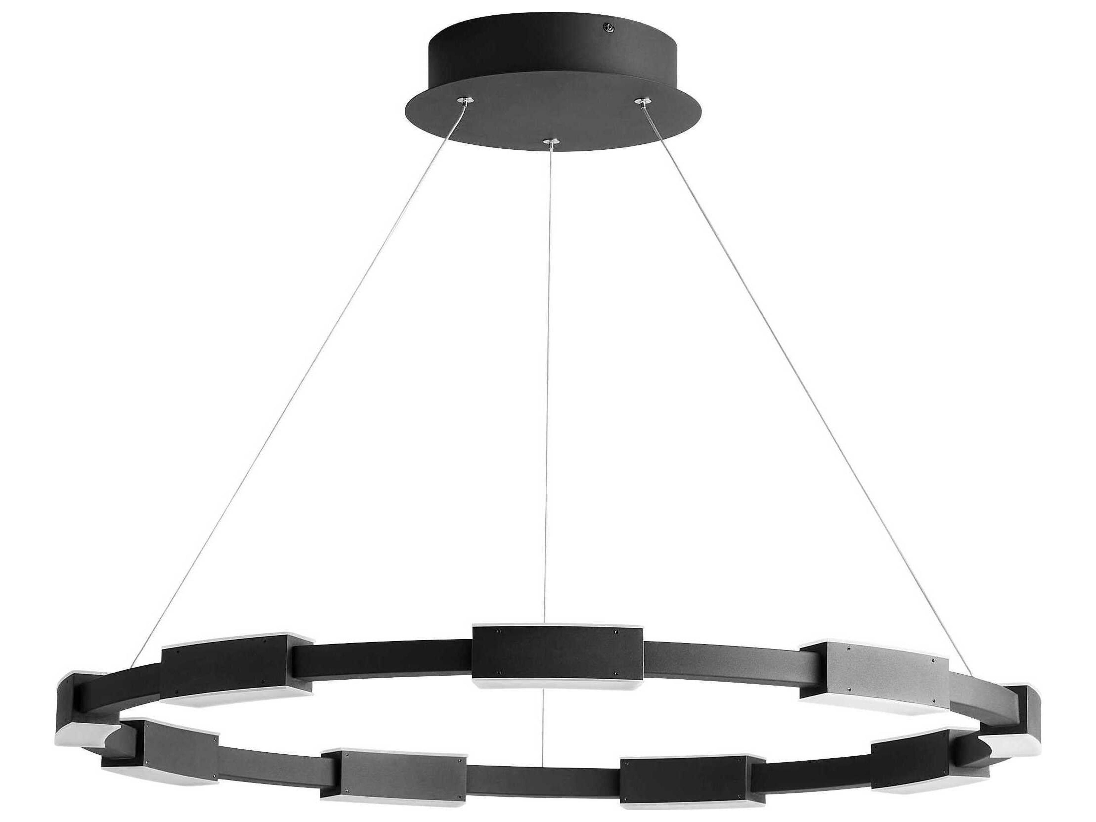 Dieter 9-Light Black Round Pendant