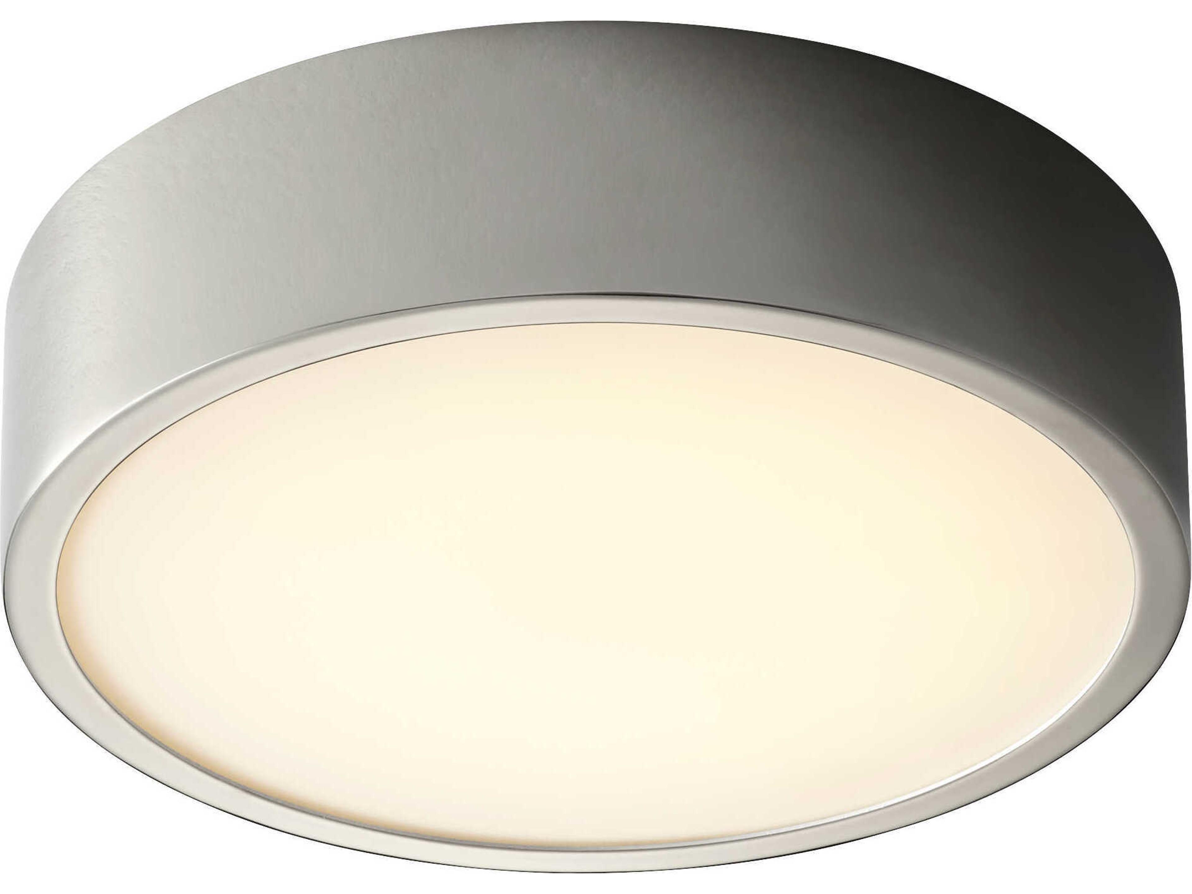 Oxygen by Quorum Peepers 1-Light Polished Nickel Round Flush Mount