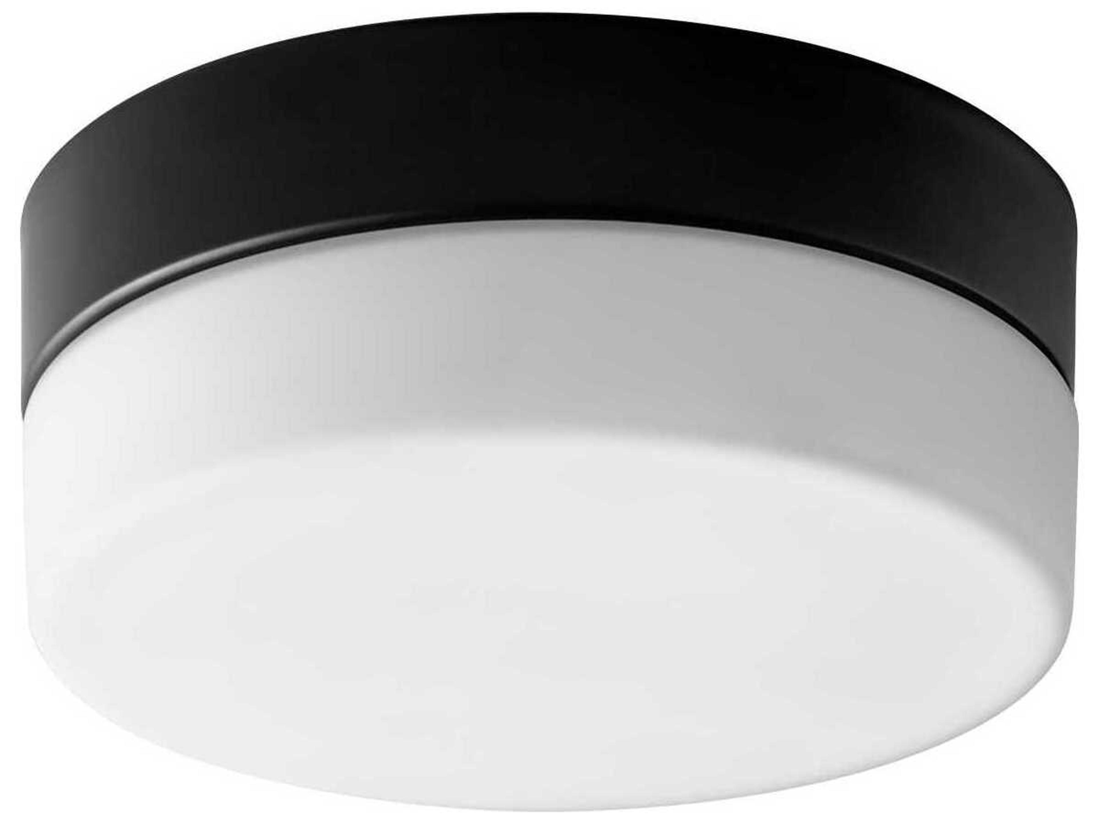 Zuri 1-Light Black Round Flush Mount