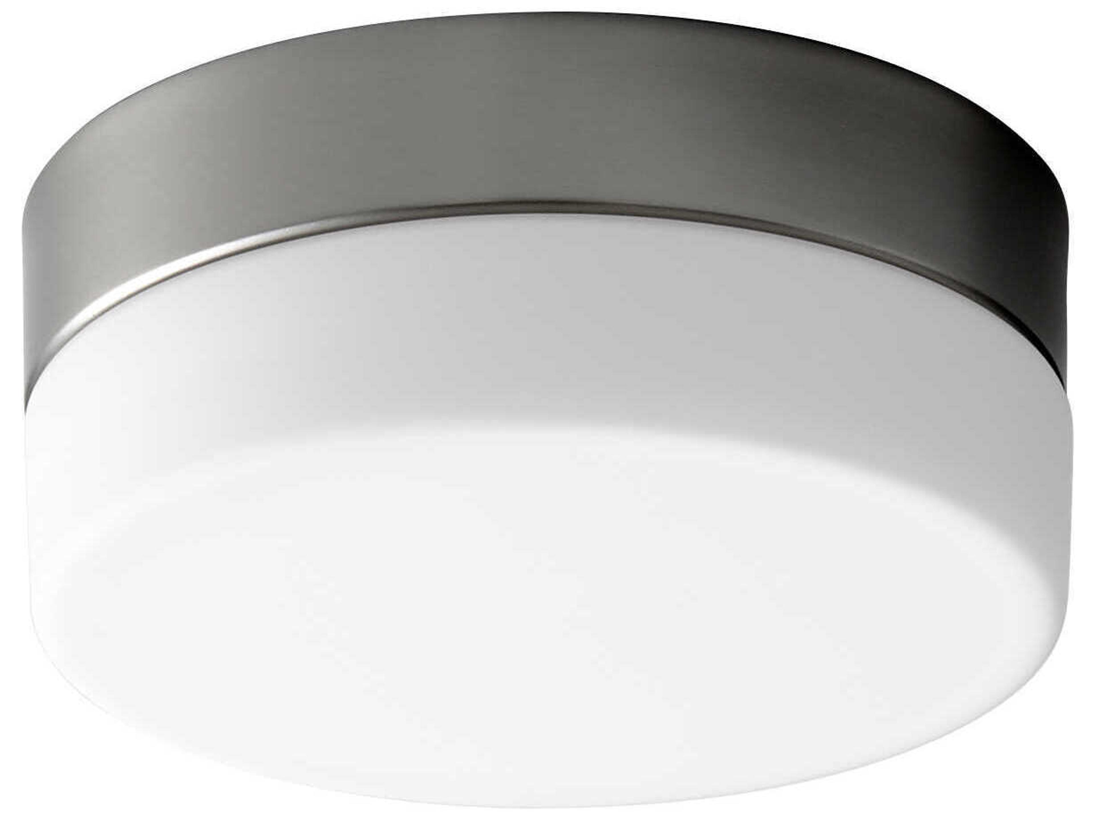 Zuri 1-Light Satin Nickel Round Flush Mount