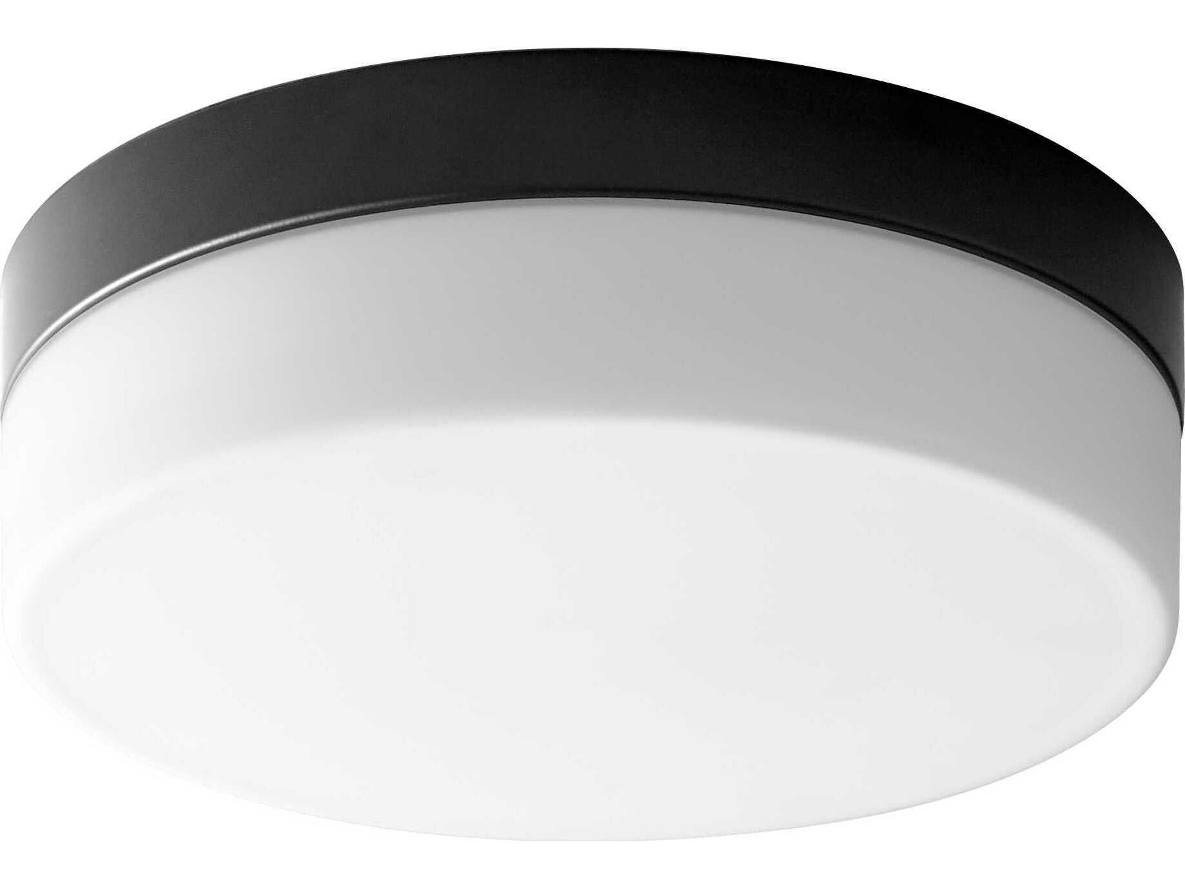 Zuri 1-Light Black Round Flush Mount
